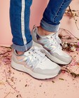 Witte sneakers Communie - met grijs - Sprox