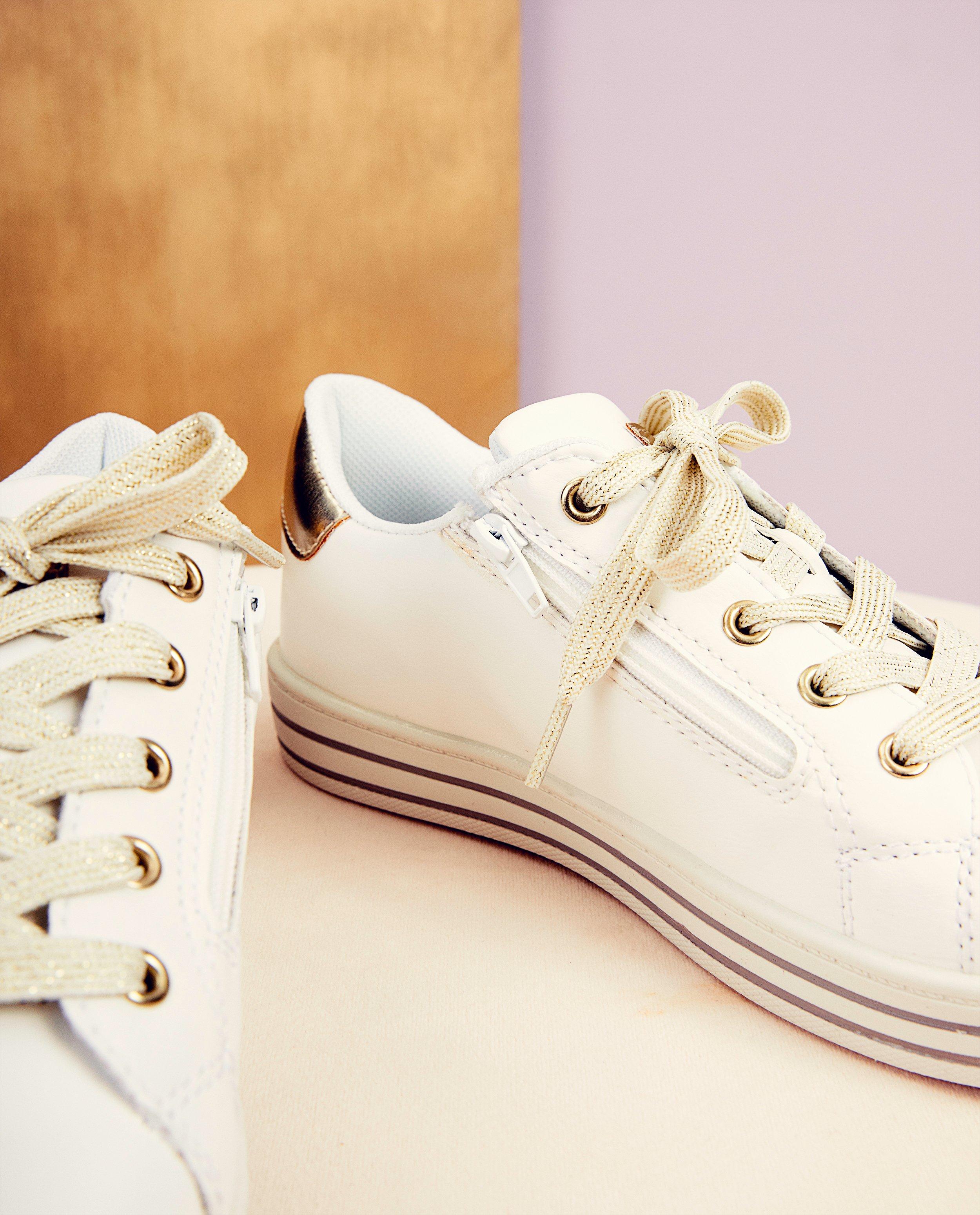 Schoenen - Witte sneakers met glitter Communie