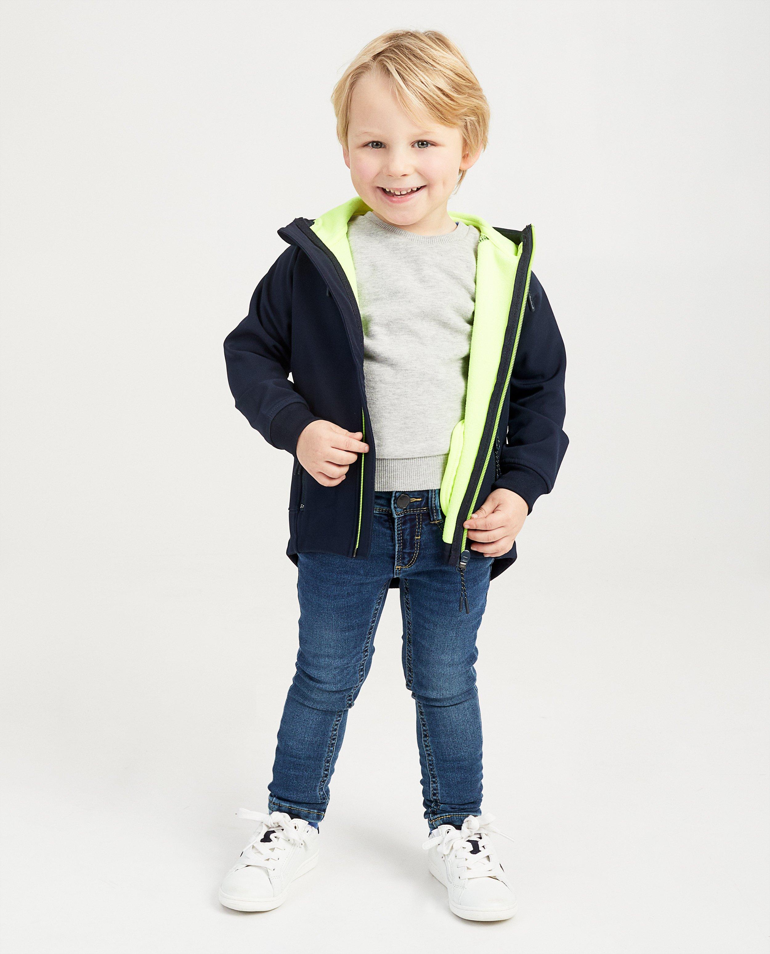 Zwarte jas  - Fluodetails - Kidz Nation