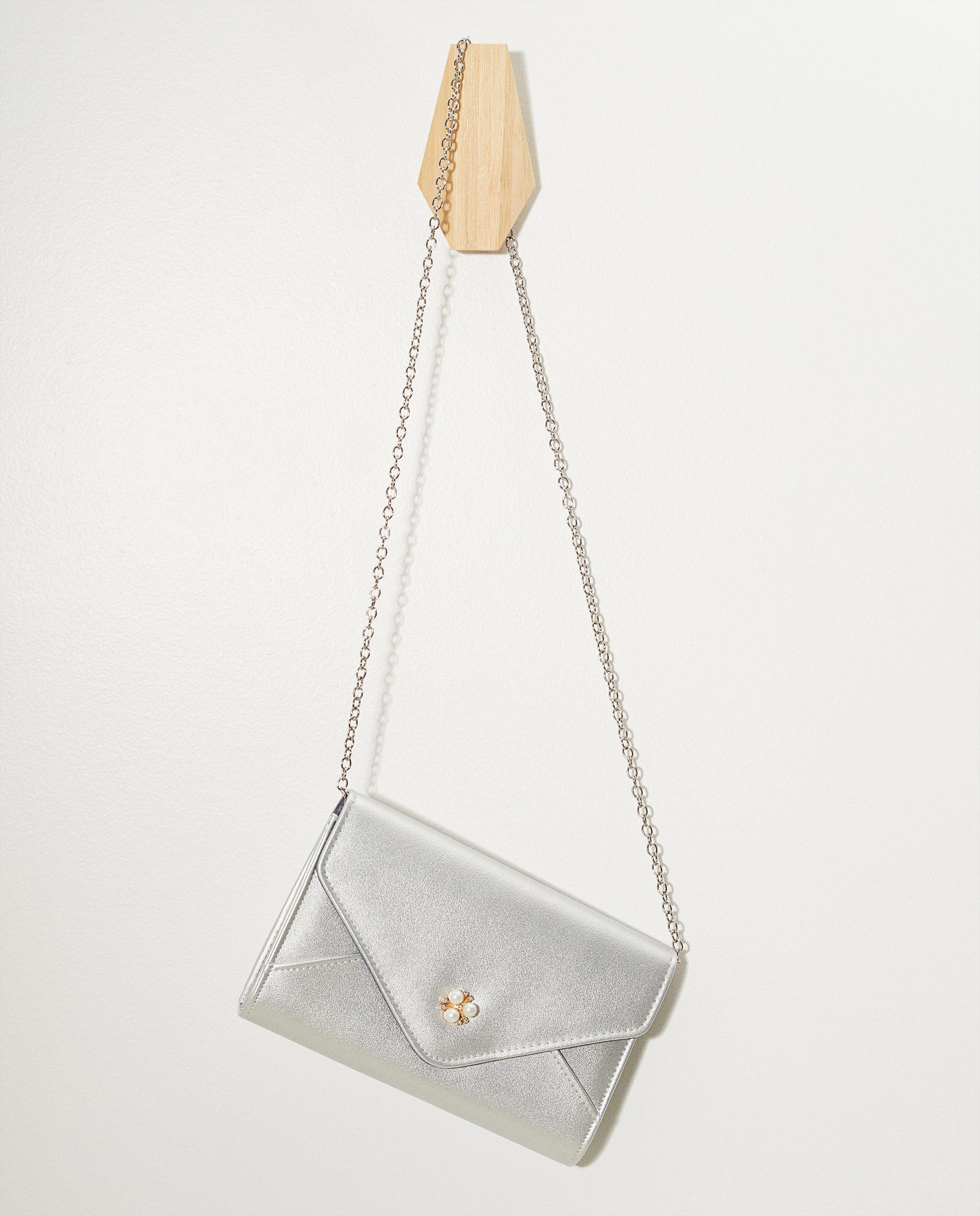 Sac argenté Communion - sac bandoulière + sac à main - JBC