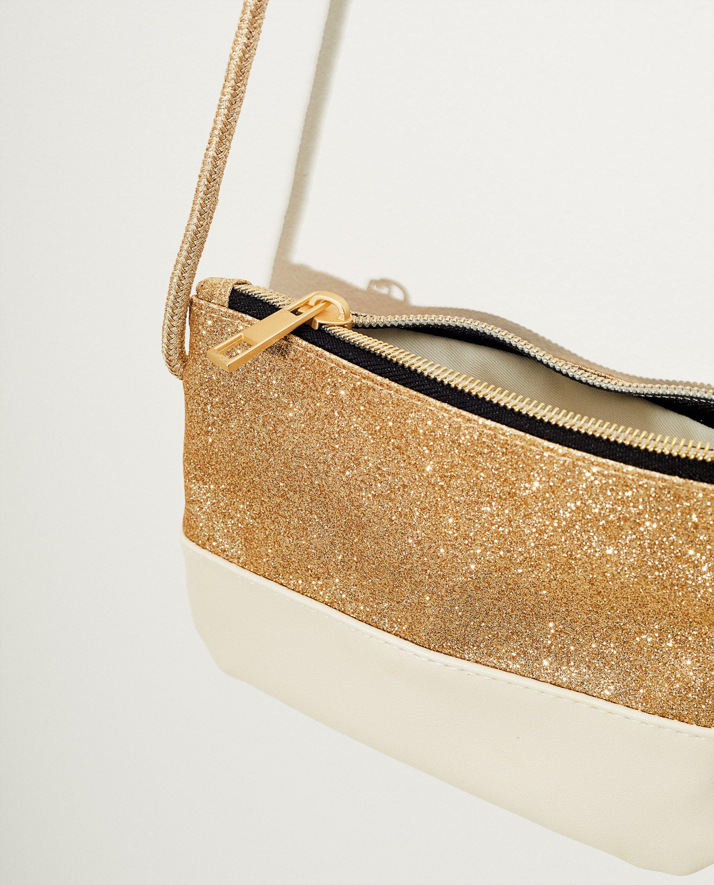 Handtassen - Wit tasje met glitter Communie