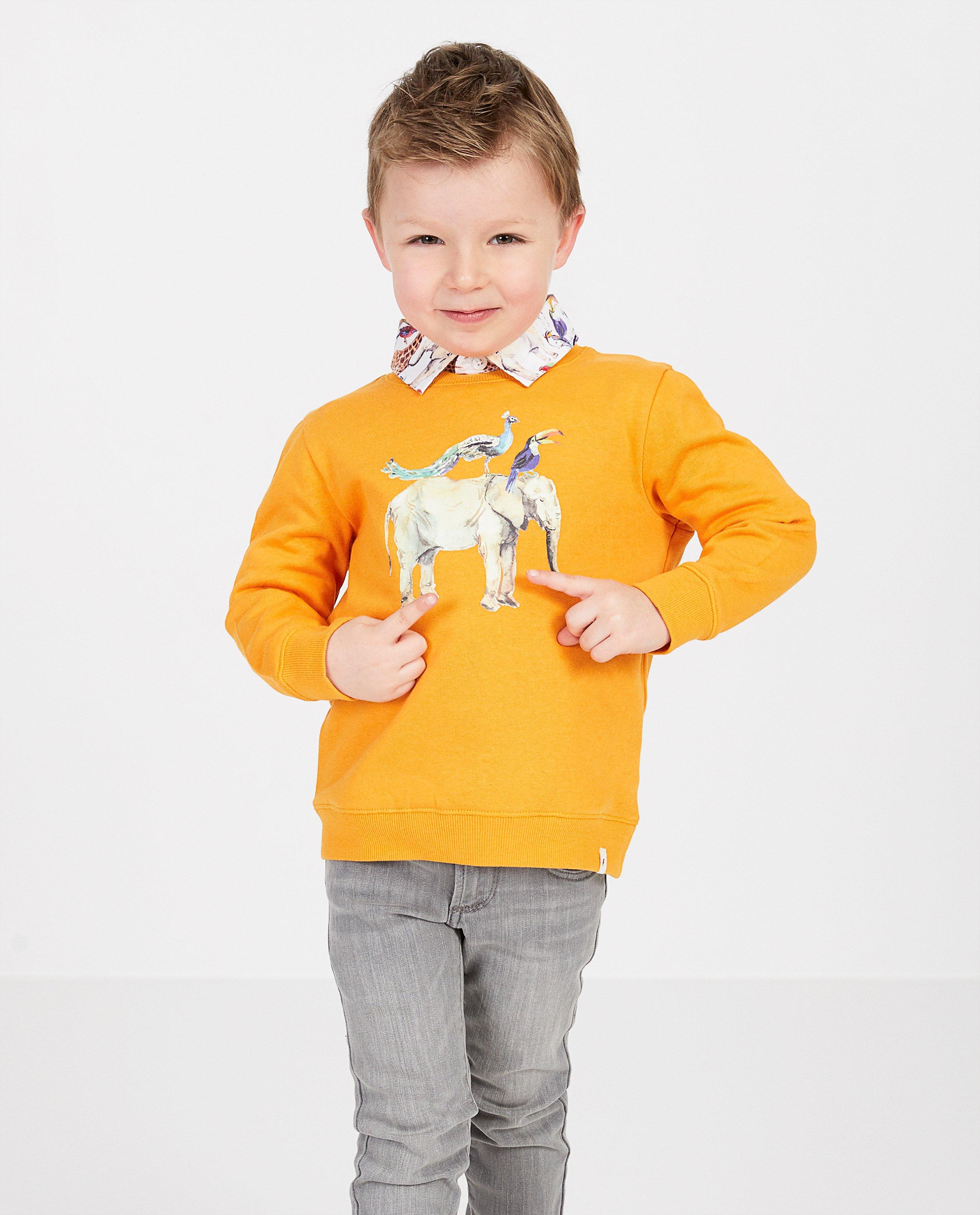 Sweats - Oranje sweater met print