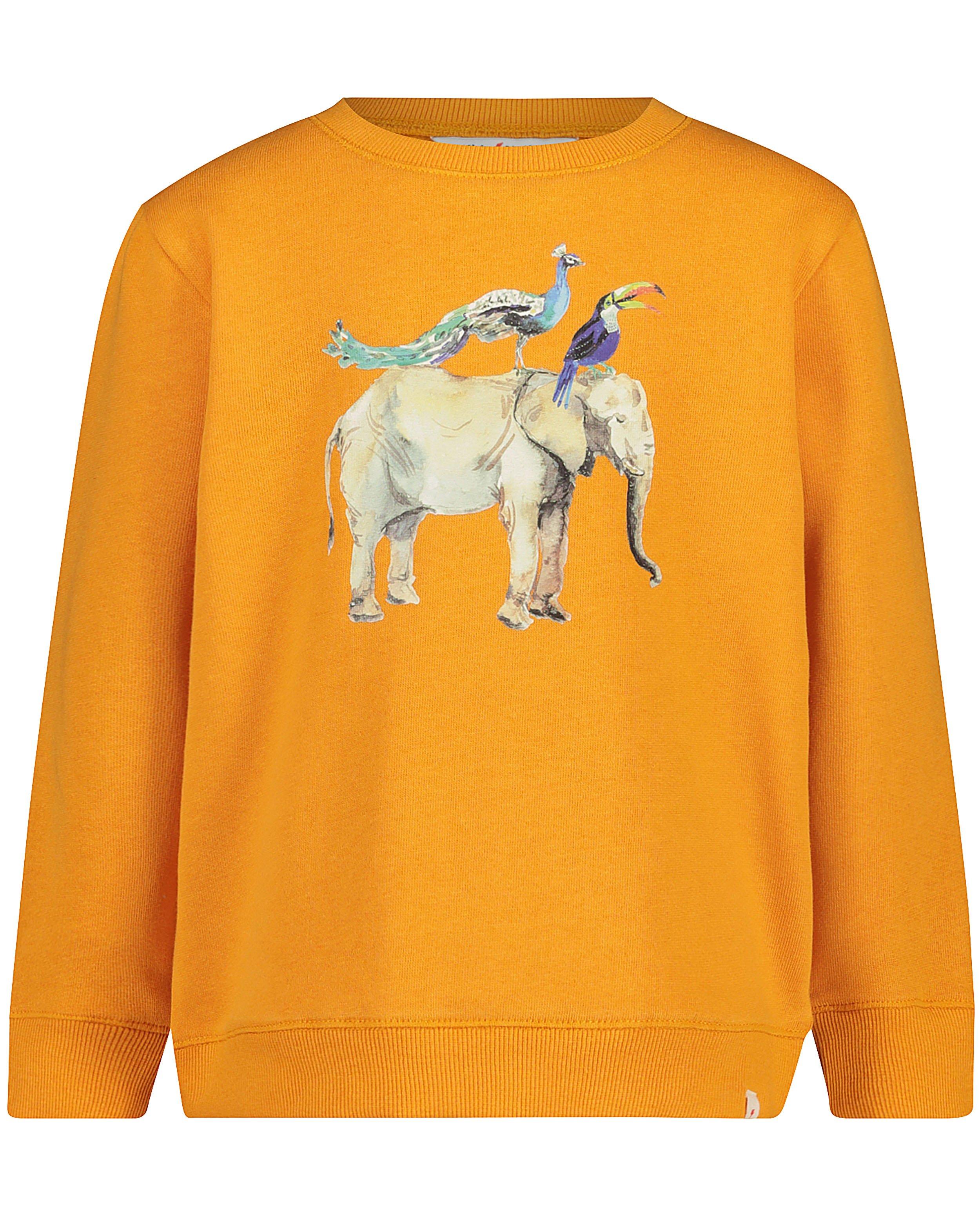 Sweats - Oranje sweater met print