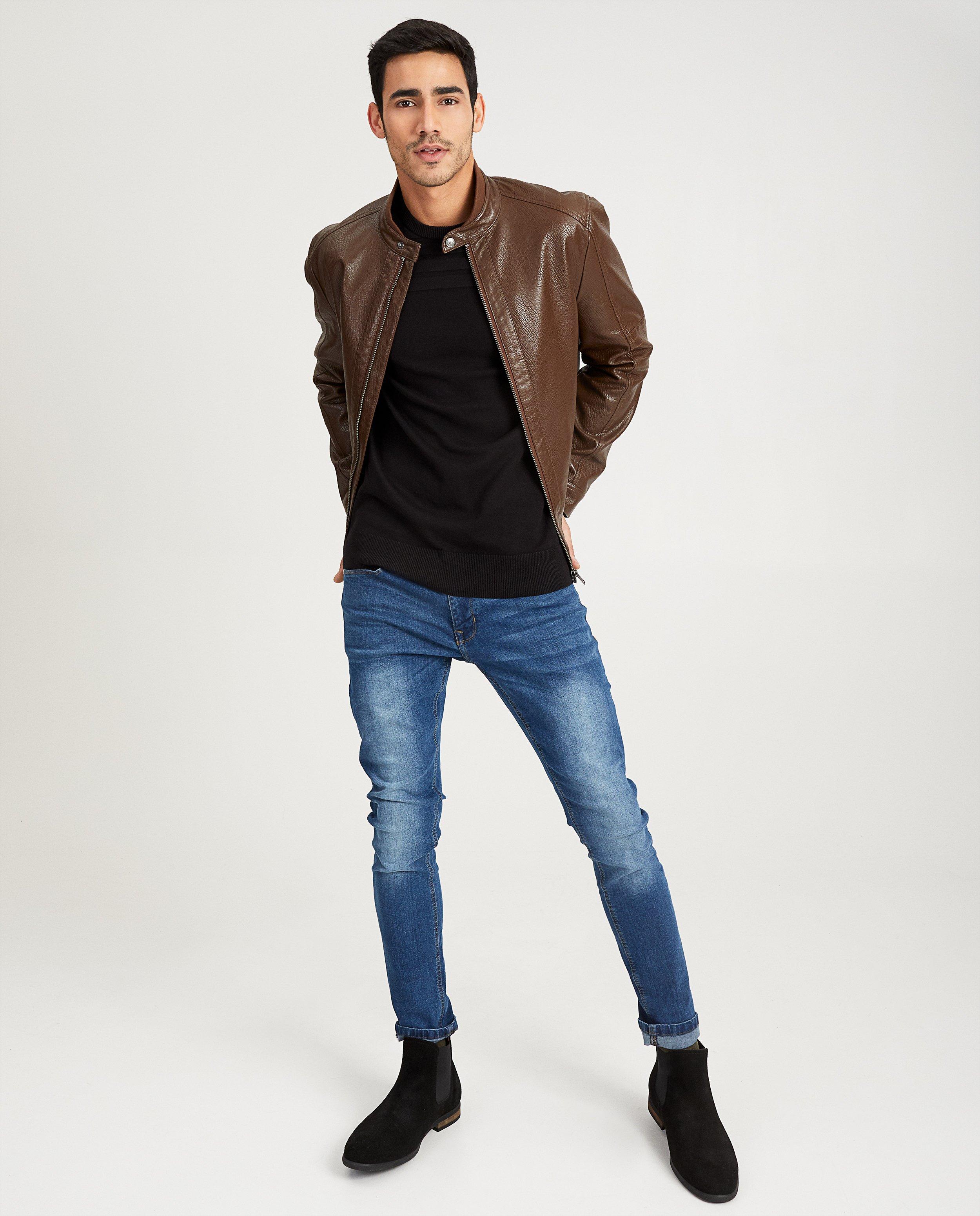 Veste brune en similicuir Iveo - veste en similicuir - Iveo