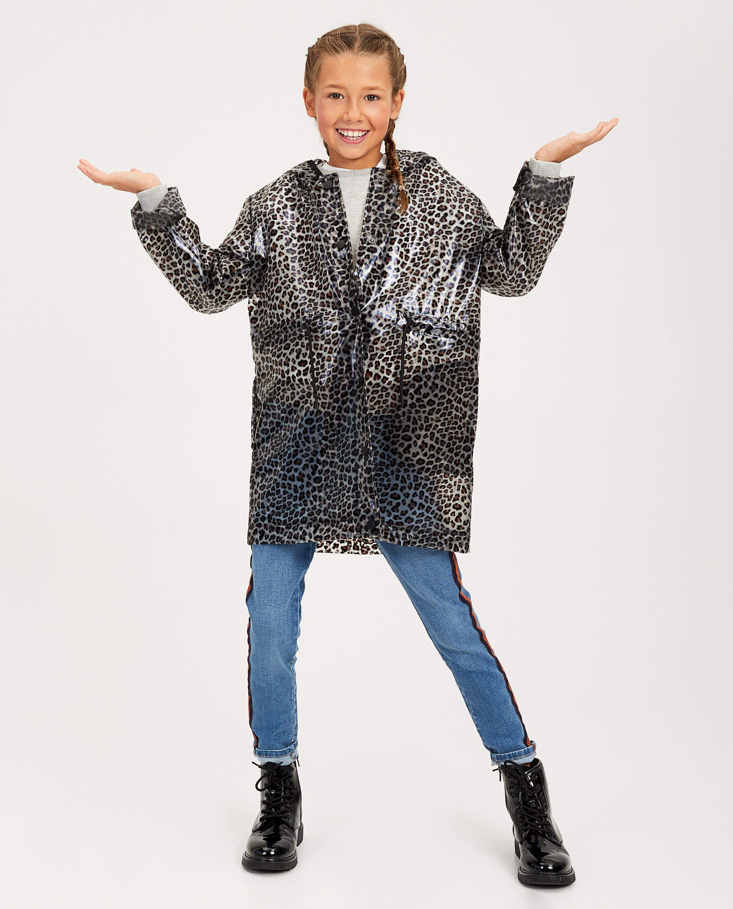 Parka imprimé léopard, 7 - 14 ans - imperméable - JBC