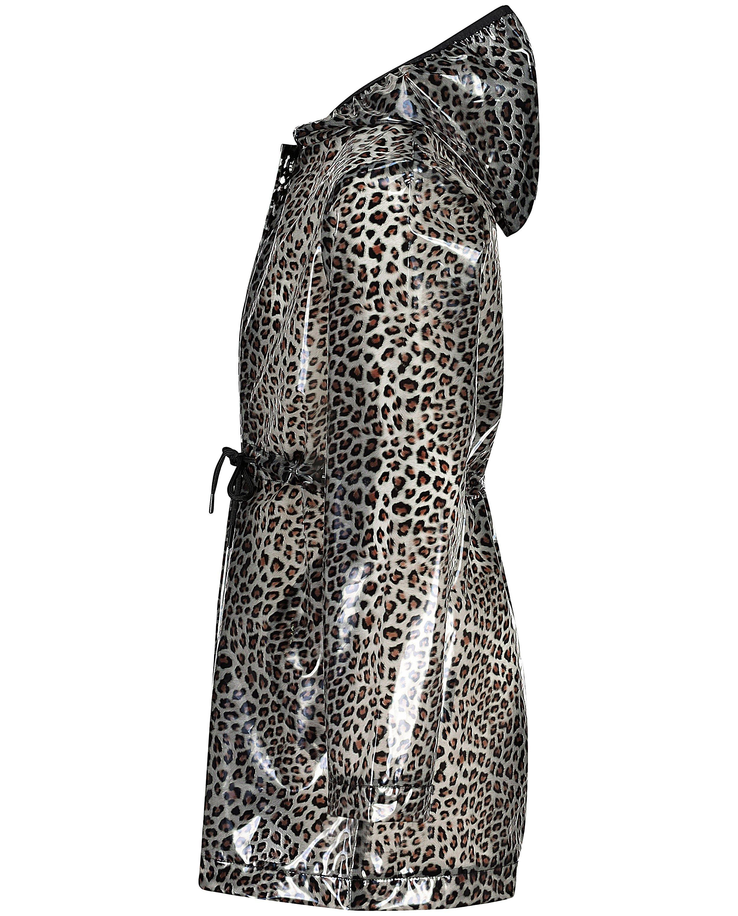 Poncho's en teddy's - Parka met luipaardprint, 7-14 jaar