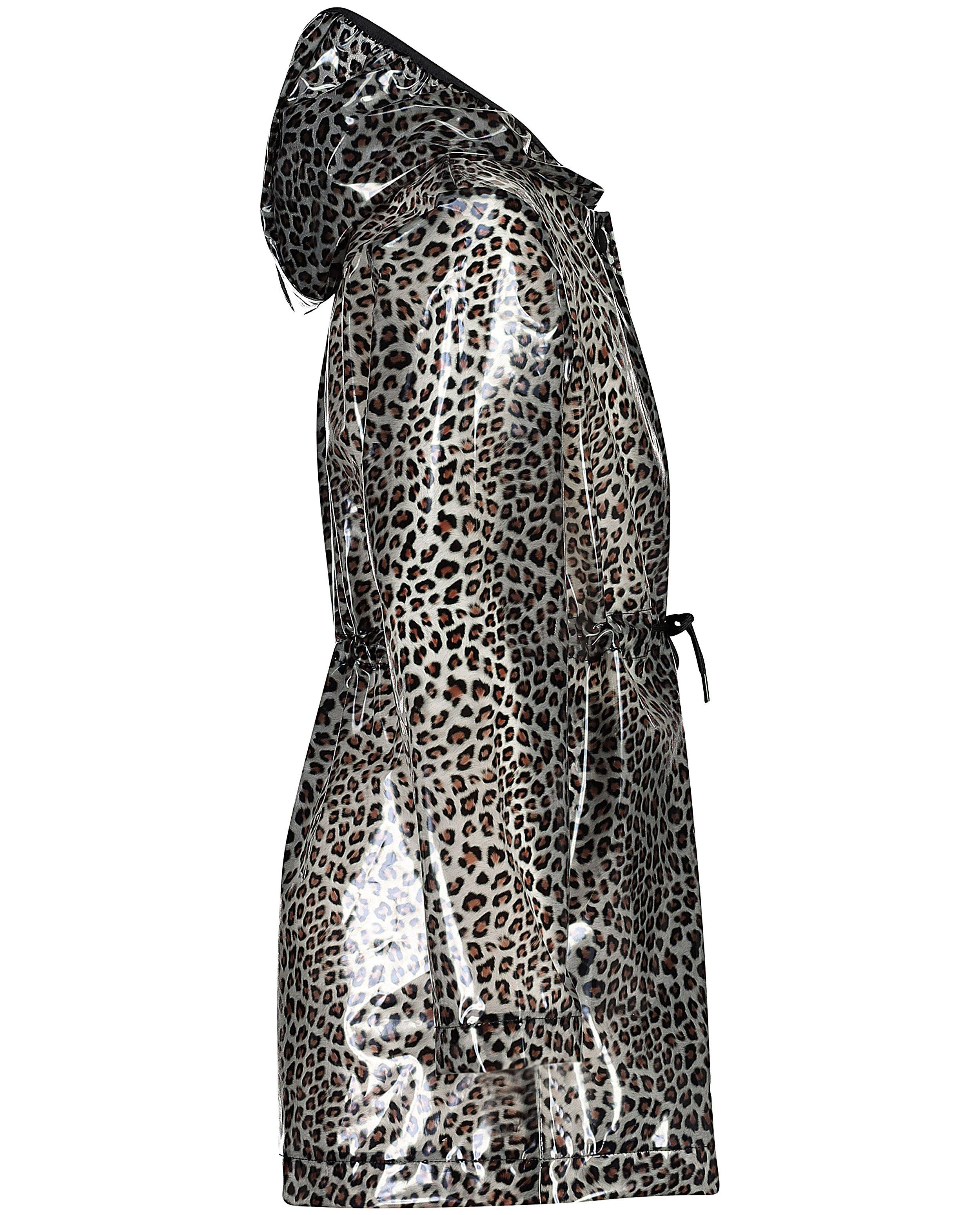 Poncho's en teddy's - Parka met luipaardprint, 7-14 jaar