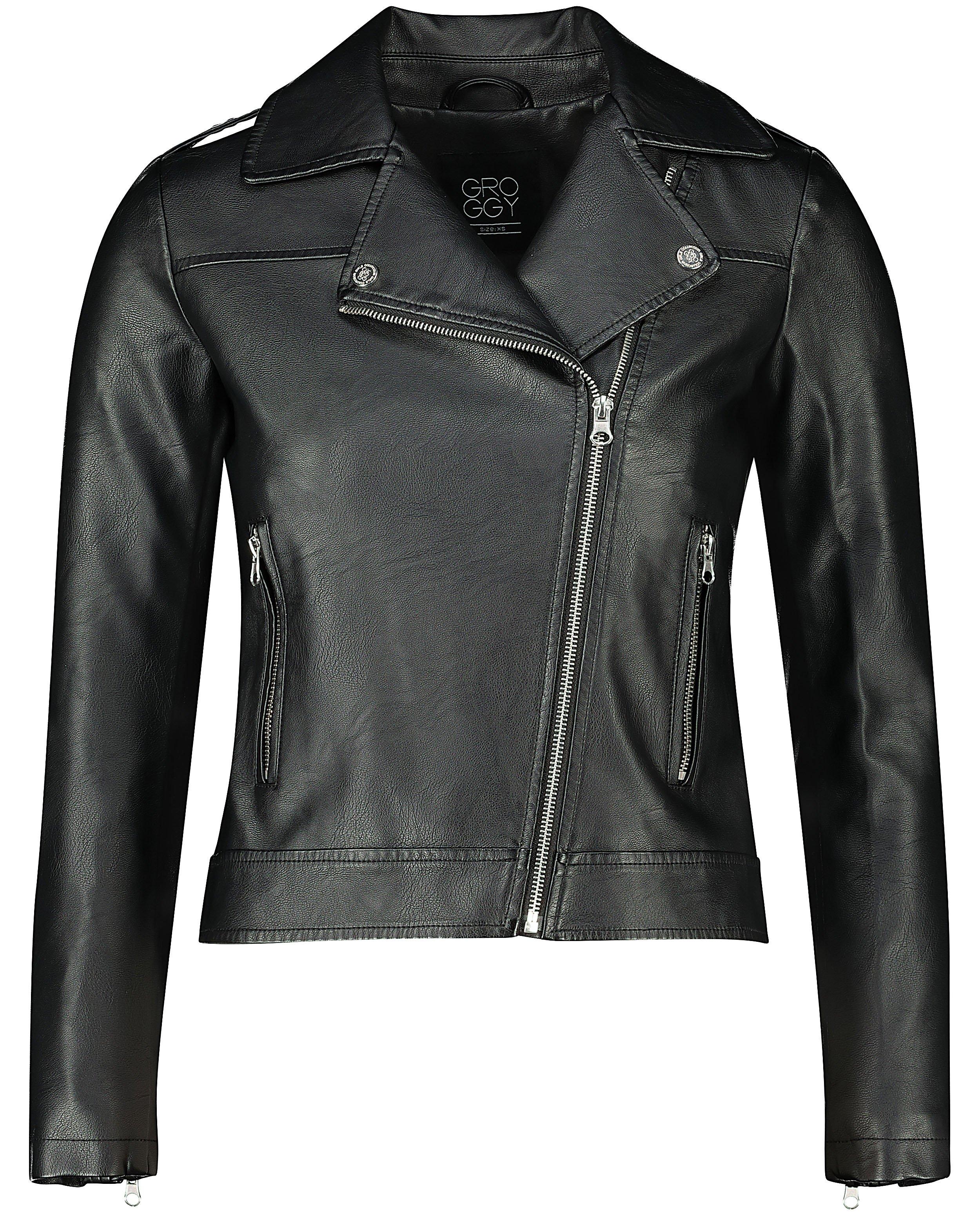 Vestes en cuir - Veste noire en similicuir