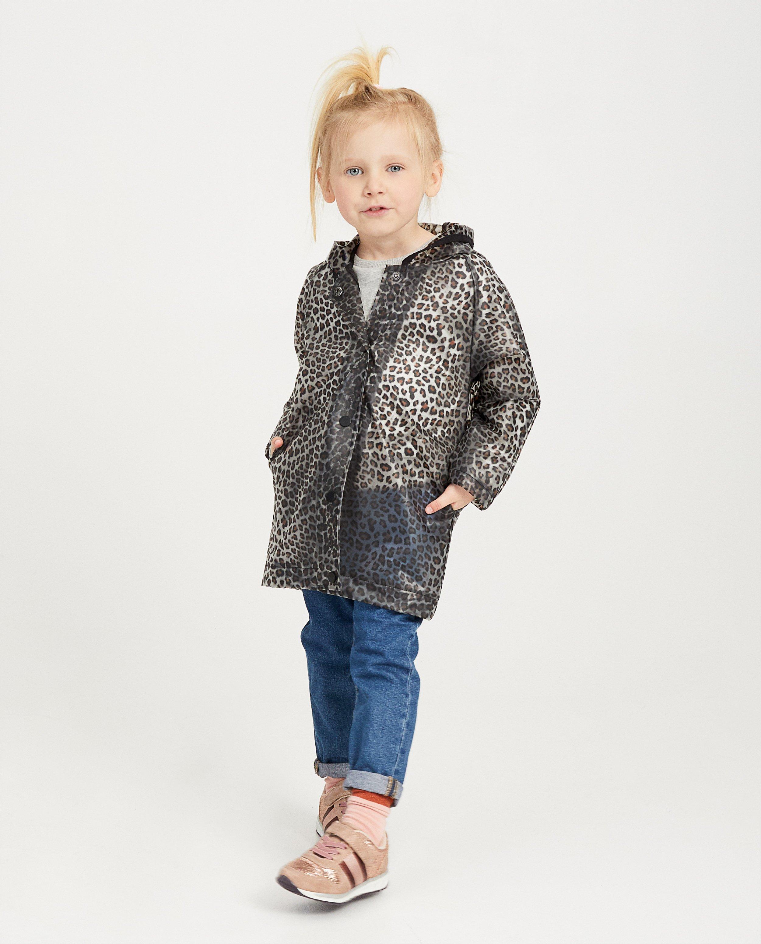 Parka met luipaardprint, 2-7 jaar - regenjas - Milla Star