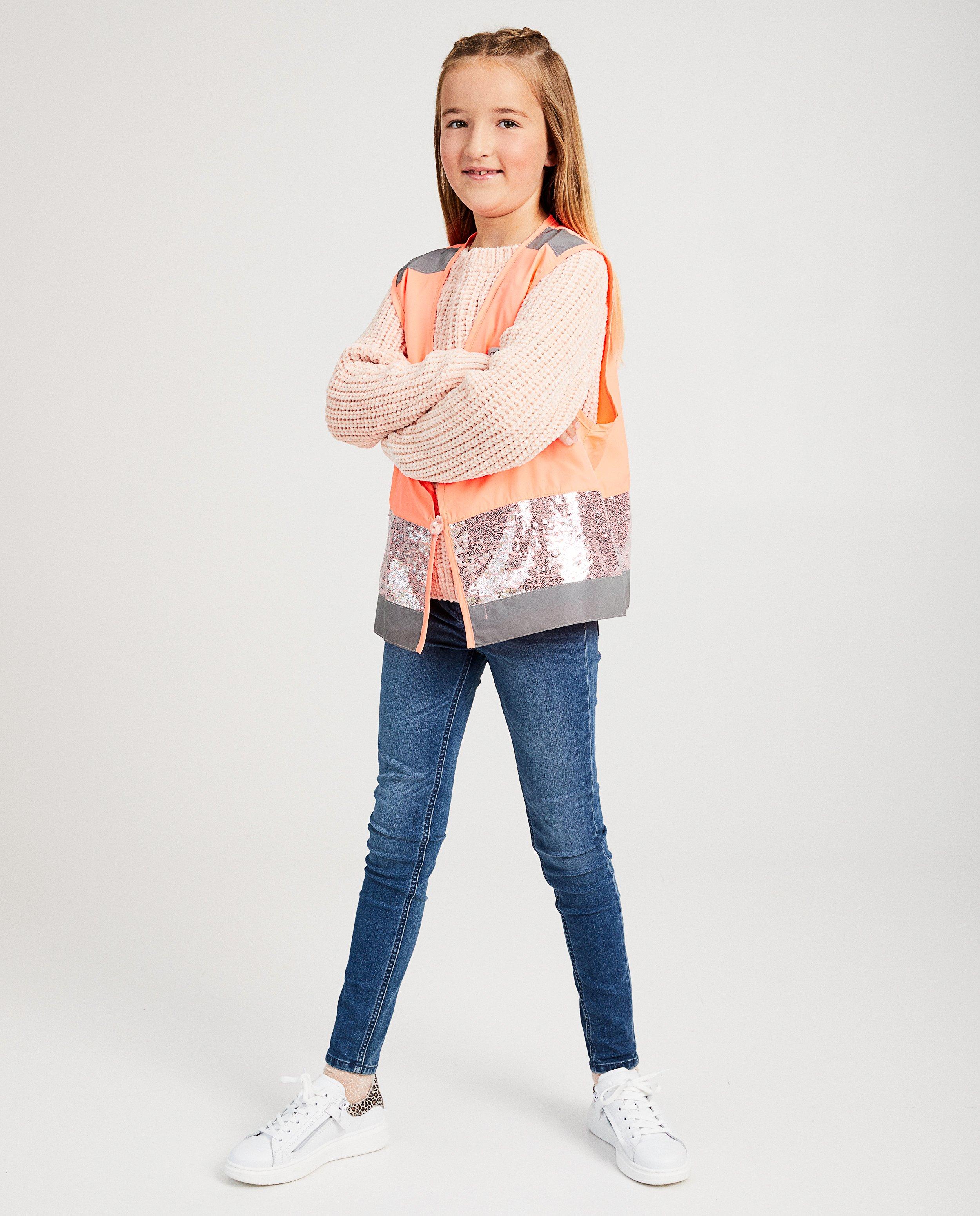 Gilet de sécurité Gofluo, 7-14 ans - corail - GoFluo