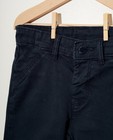 Pantalons - Pantalon bleu, bord côtelé