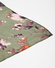 Breigoed - Kaki sjaal bloemenprint Pieces