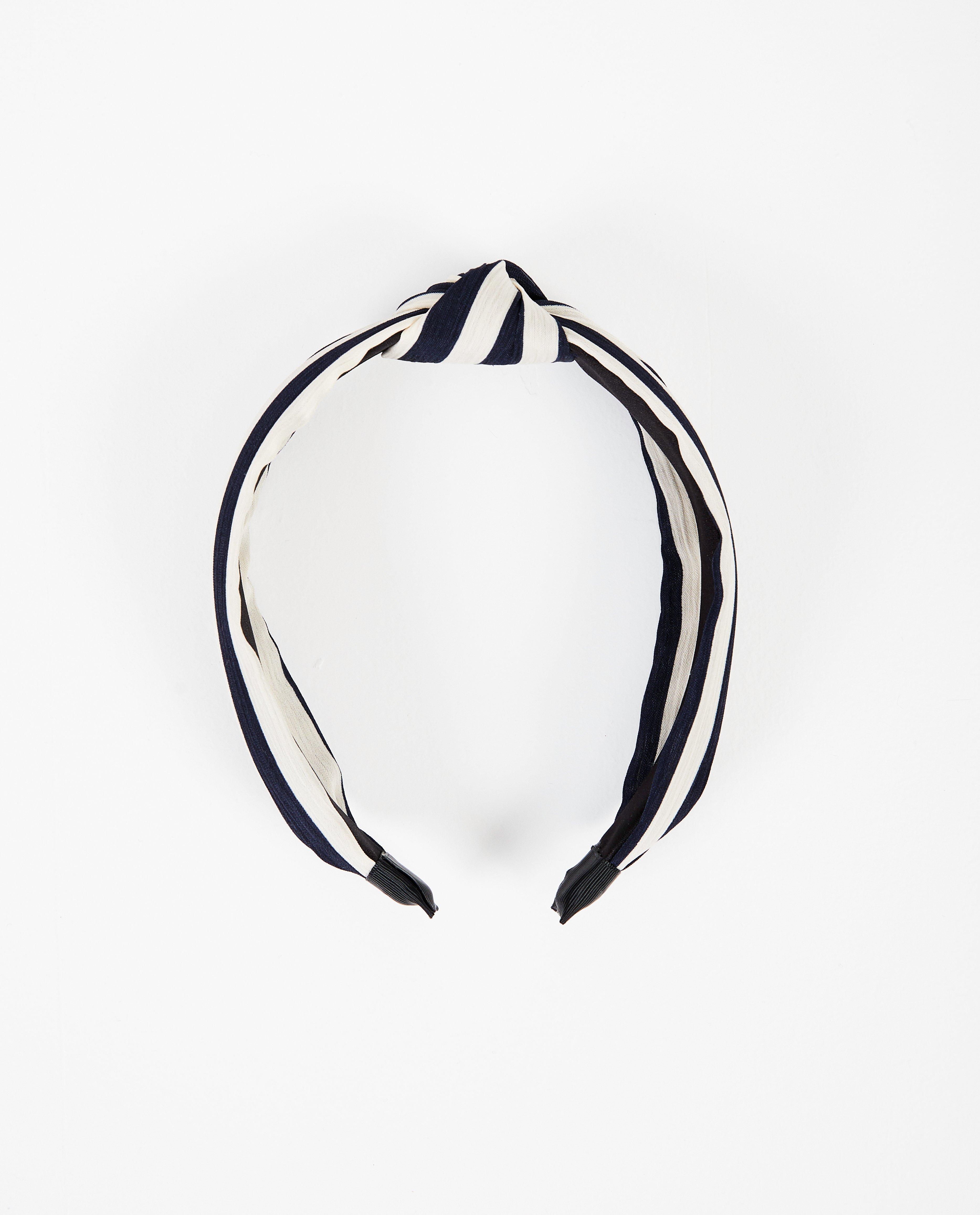 Gestreepte haarband Pieces - Blauw wit gestreept - Pieces