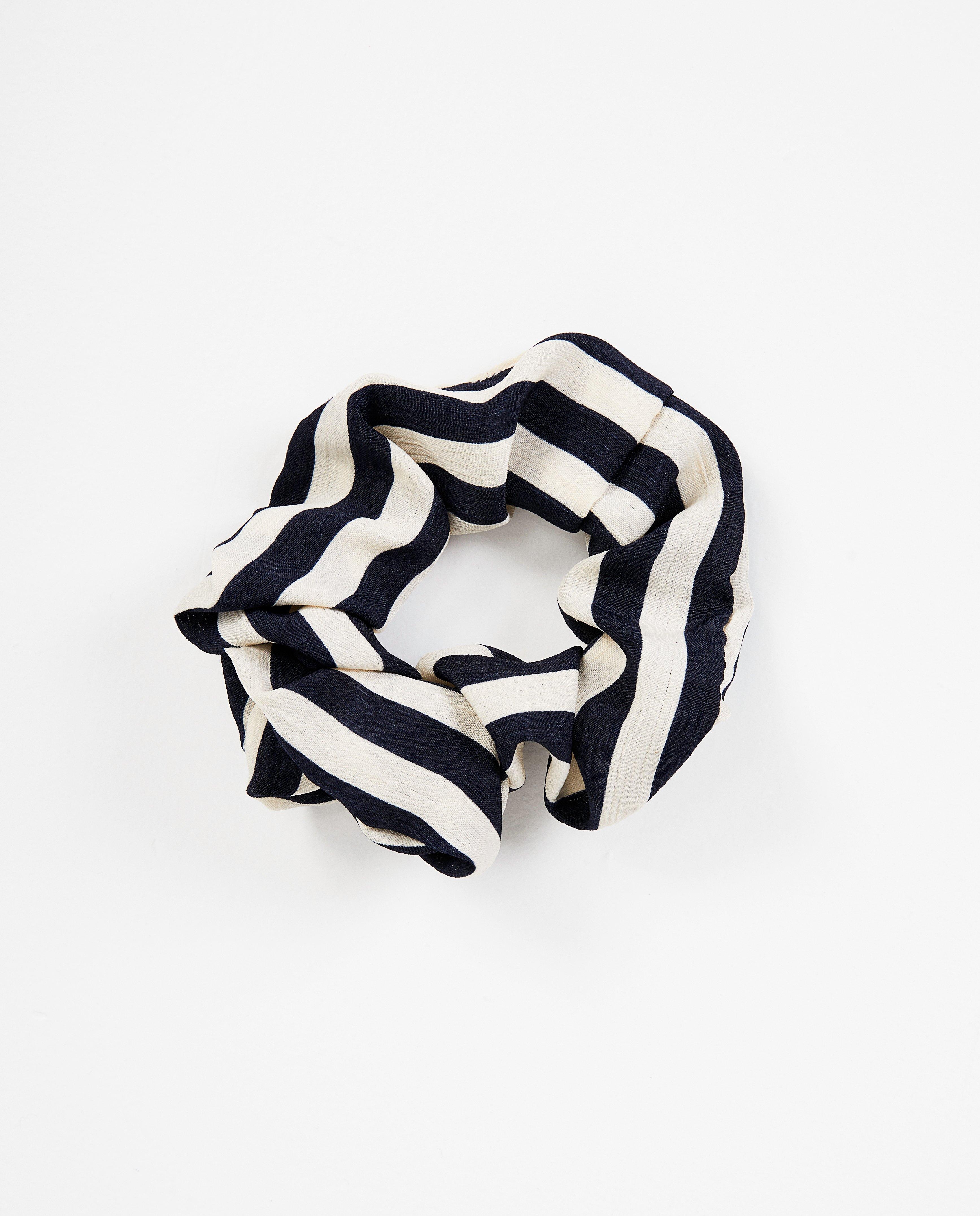 Gestreepte scrunchie Pieces - Haarelastiek - Pieces
