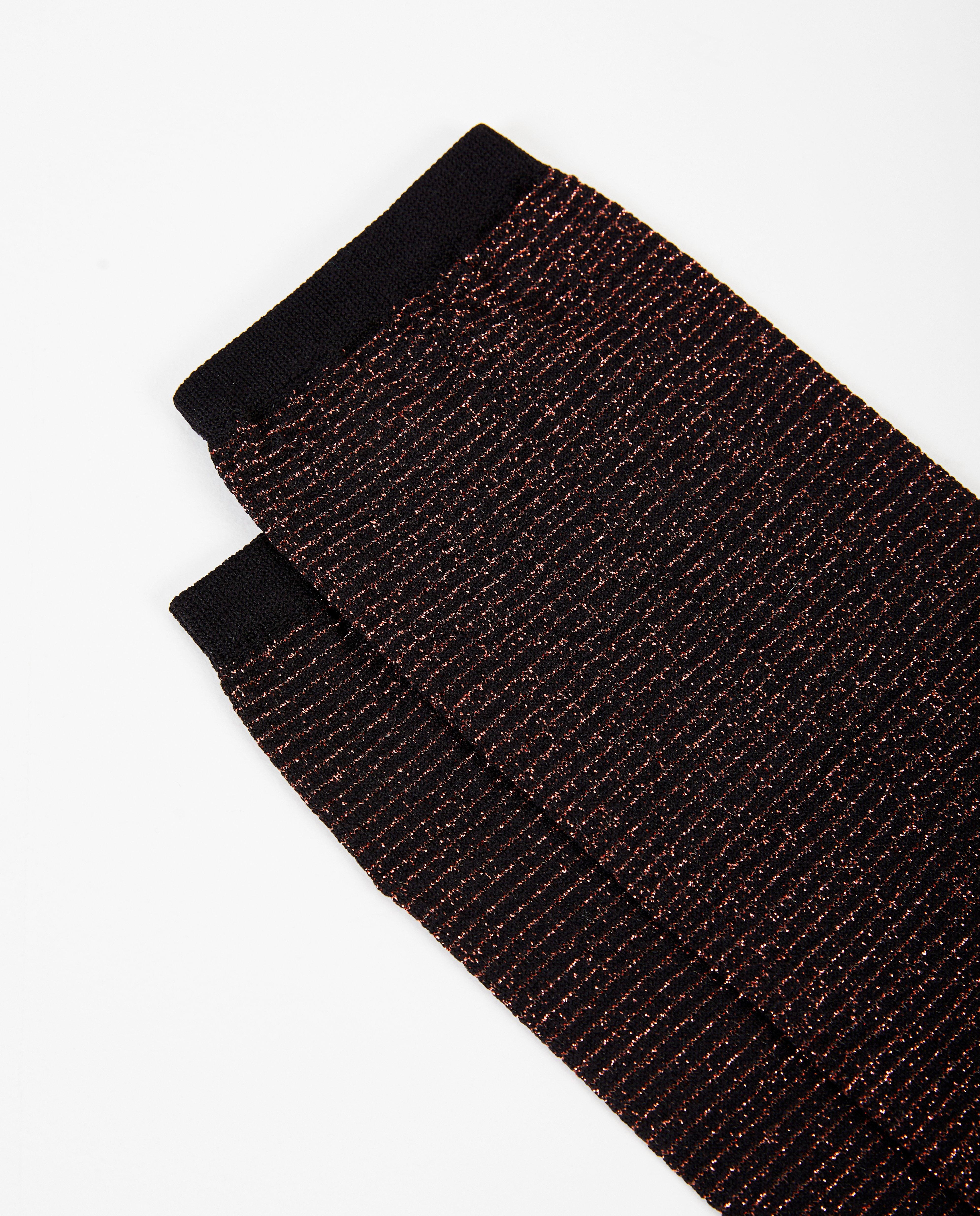 Kousen - Zwarte glittersokken Pieces