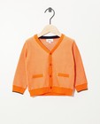 Gilet orange - rayures verticales - Cuddles and Smiles