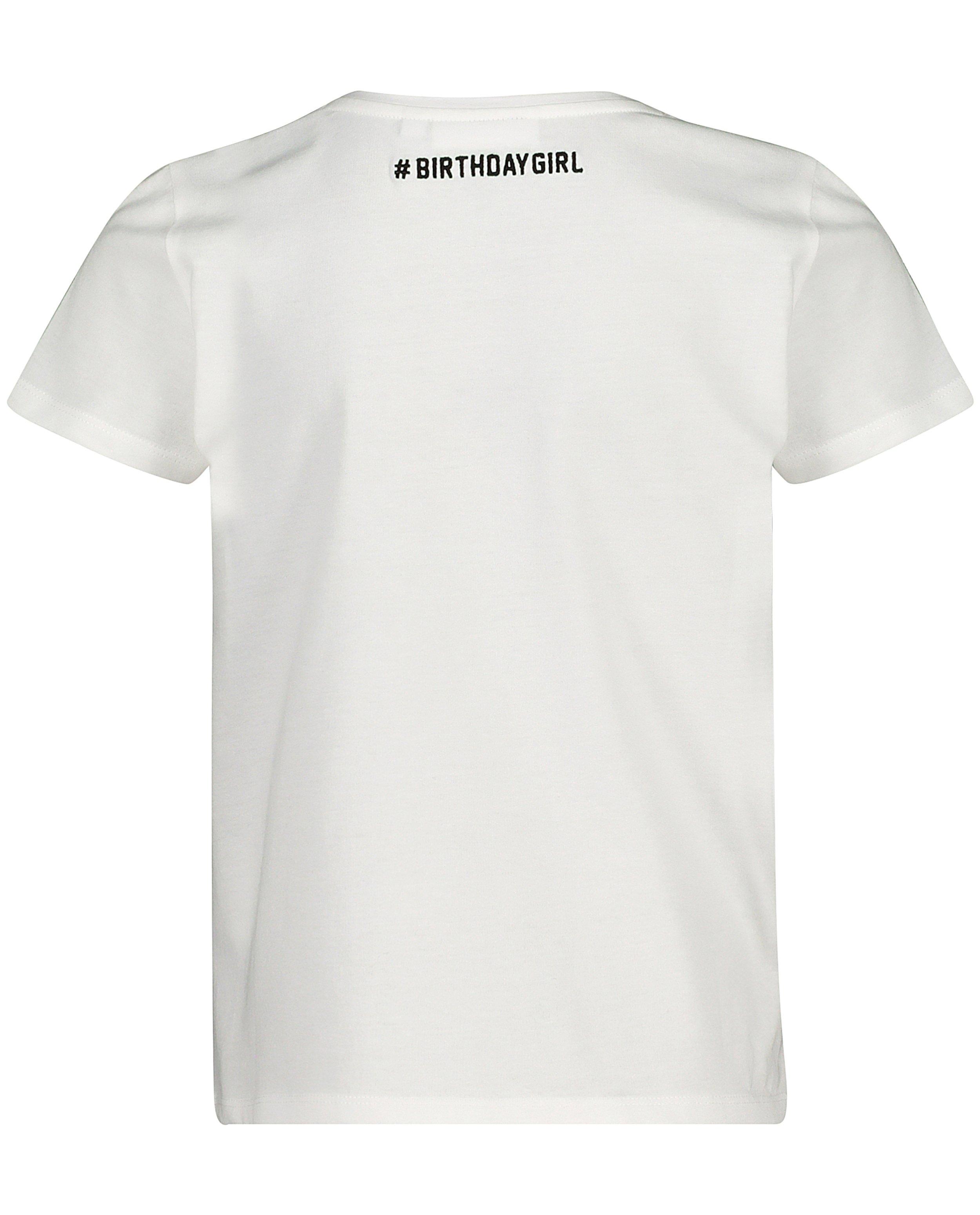 T-shirts - Wit verjaardagsshirt met opschrift