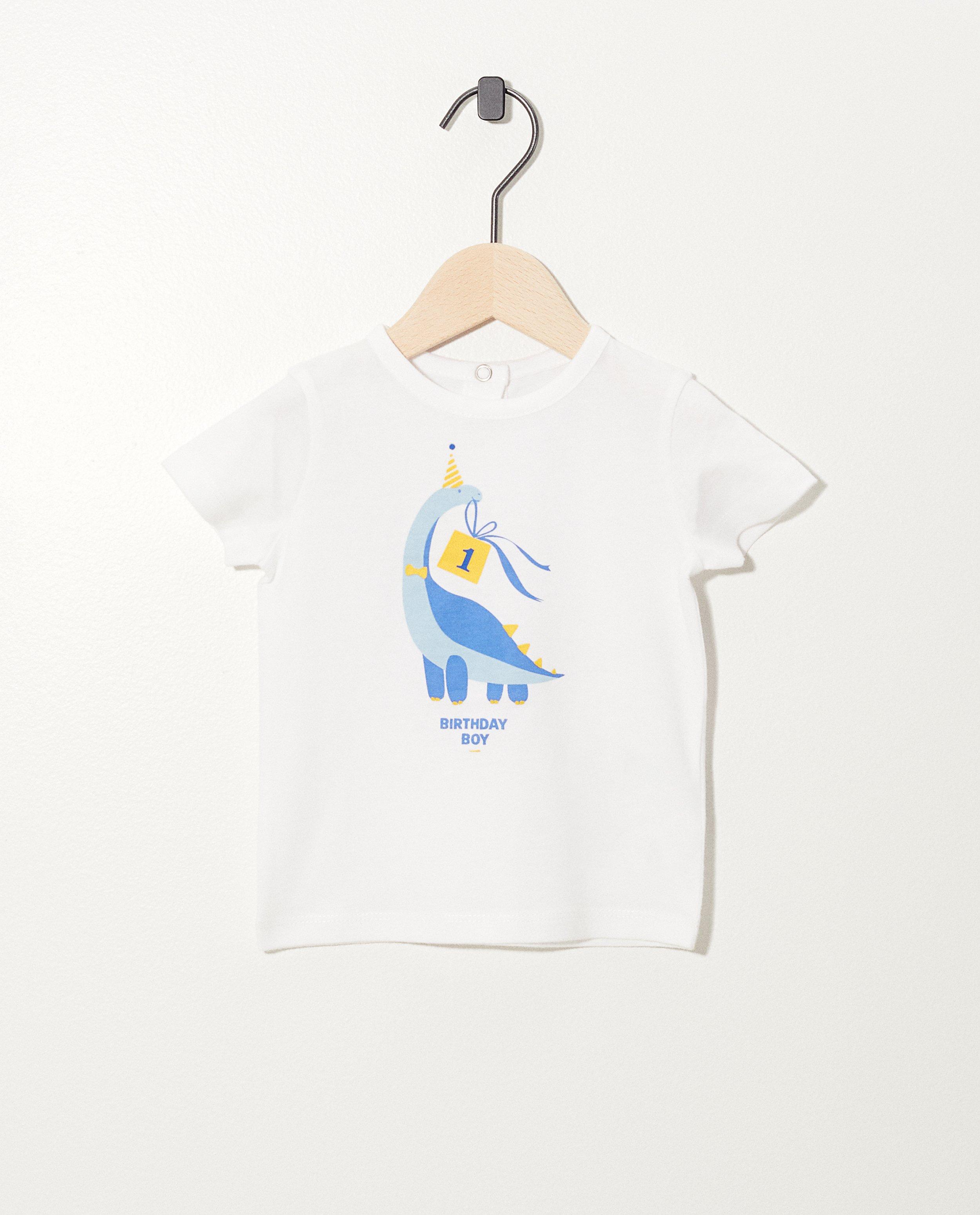 T-shirt d’anniversaire blanc - 1 an - Cuddles and Smiles