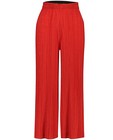 Pantalons - Pantalon plissé rouge