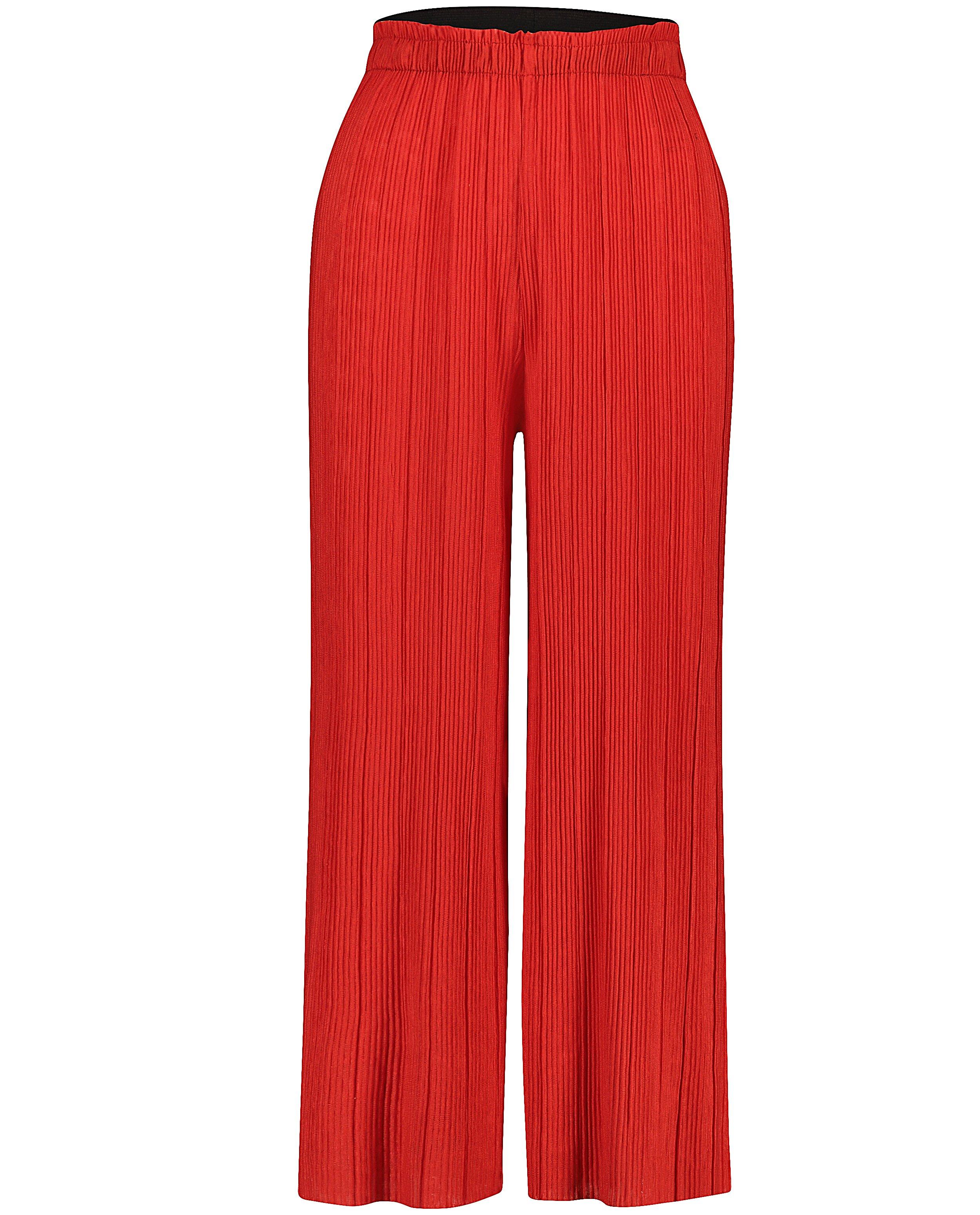 Broeken - Rode plissé-broek