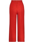 Pantalons - Pantalon plissé rouge