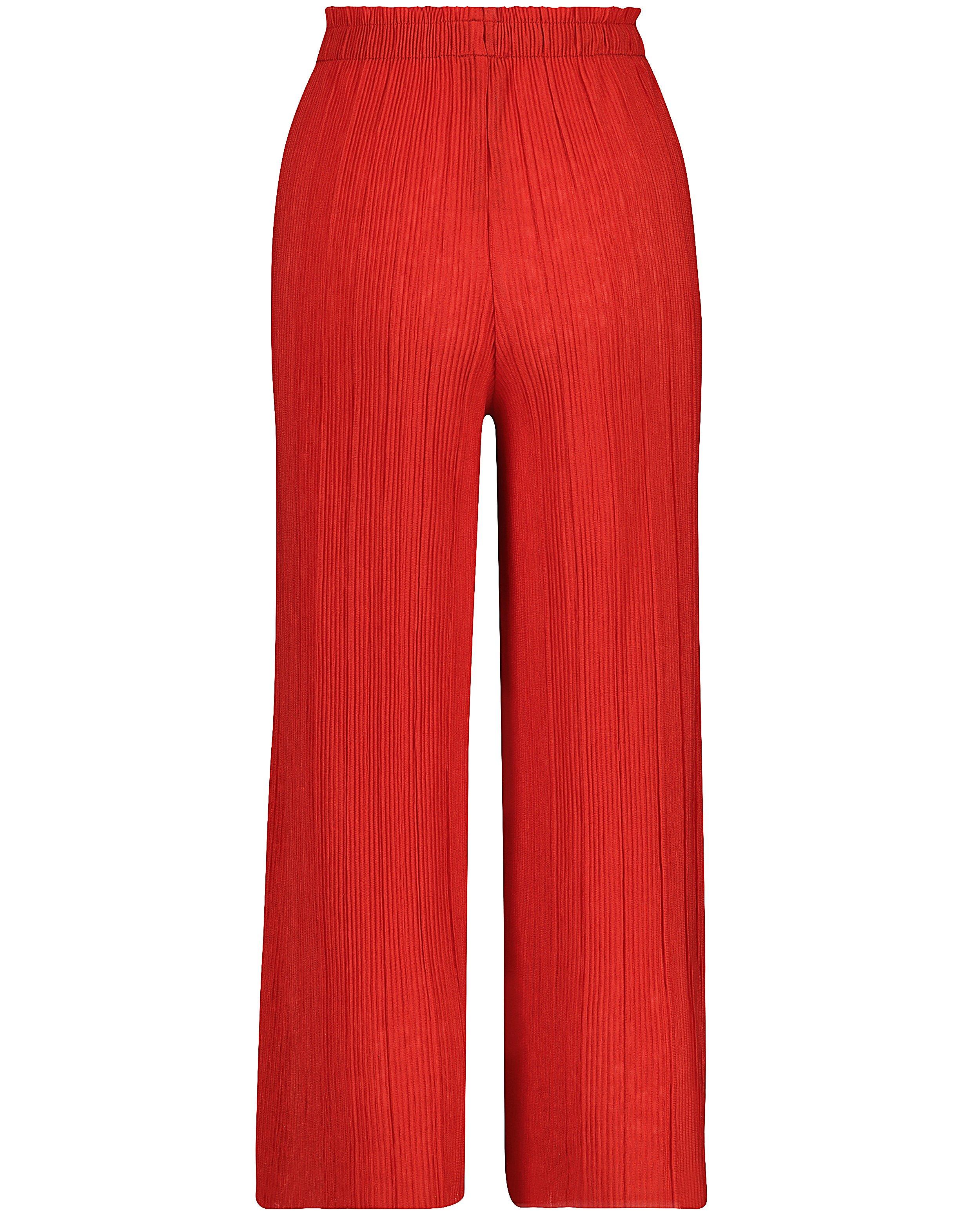 Broeken - Rode plissé-broek