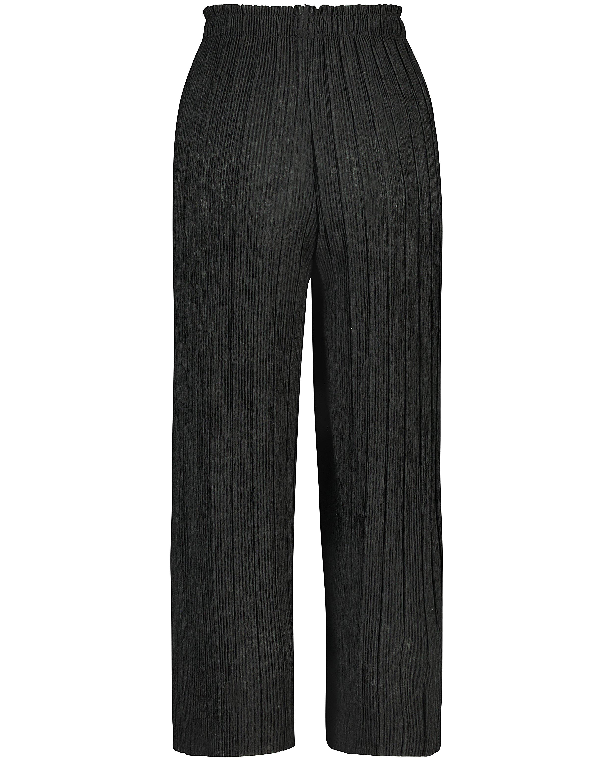 Broeken - Zwarte plissé-broek