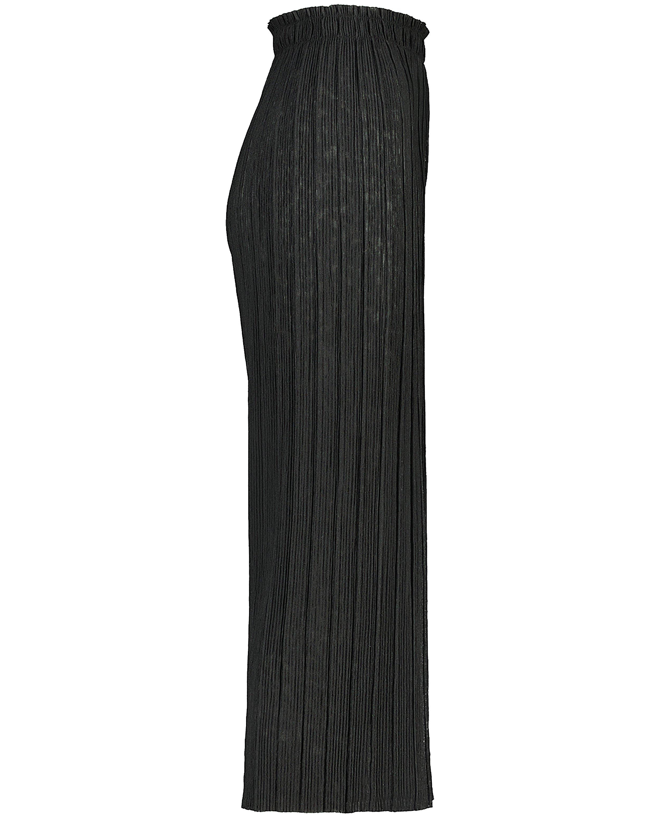 Broeken - Zwarte plissé-broek