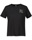 T-shirts - Zwart T-shirt met opschrift