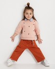 2-kleurige sweater Hampton Bays - roze en roestbruin - Hampton Bays