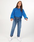 Blauwe momfit jeans Renee - met knooplint - Groggy