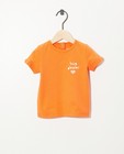 Oranje shirt - Biokatoen - Cuddles and Smiles