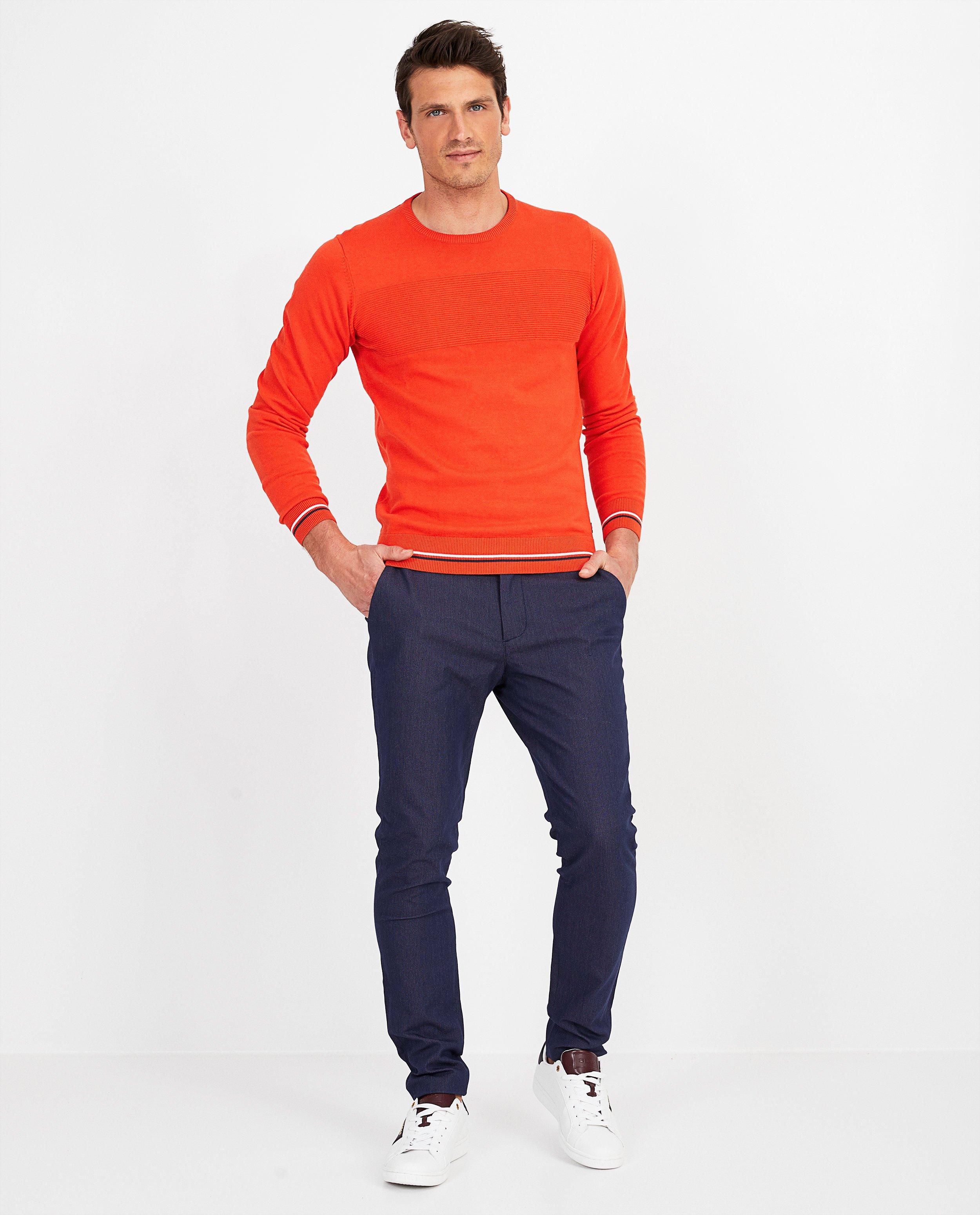 Pantalon bleu foncé - micro-imprimé - Quarterback