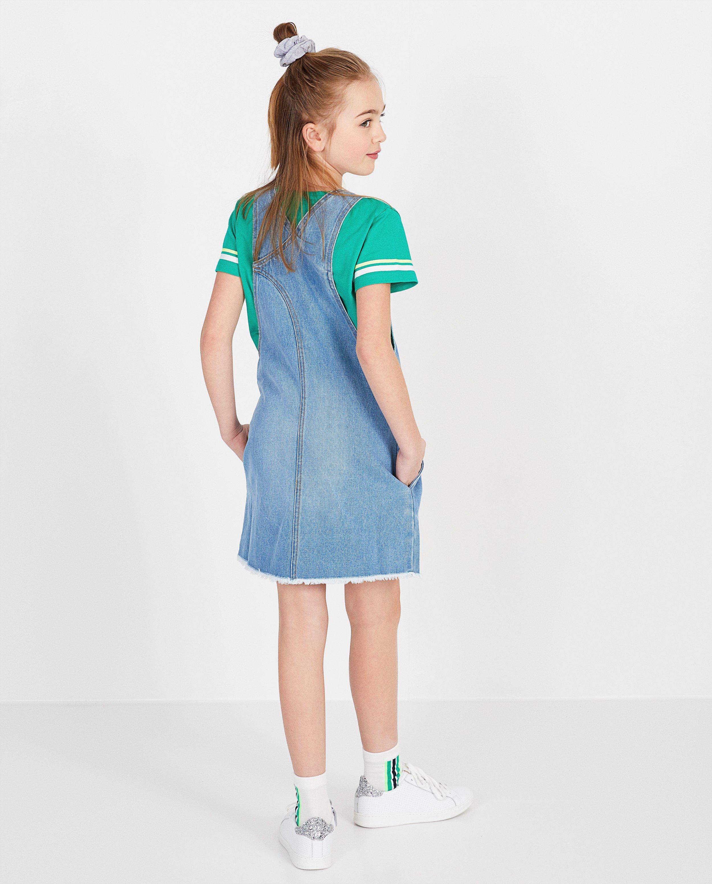 Robes - Robe-salopette bleue Campus 12