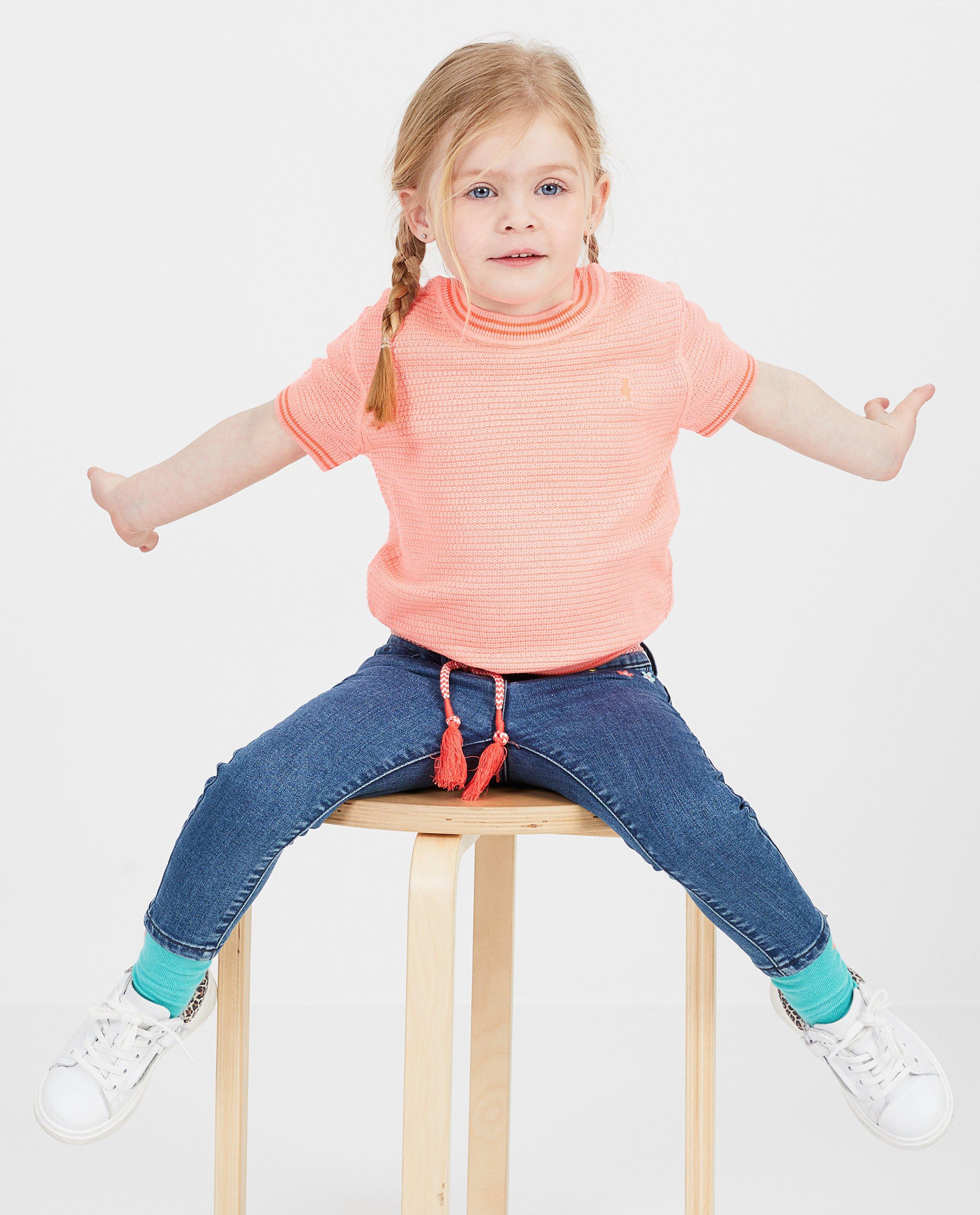 Pulls - Top rose en fin tricot Heidi