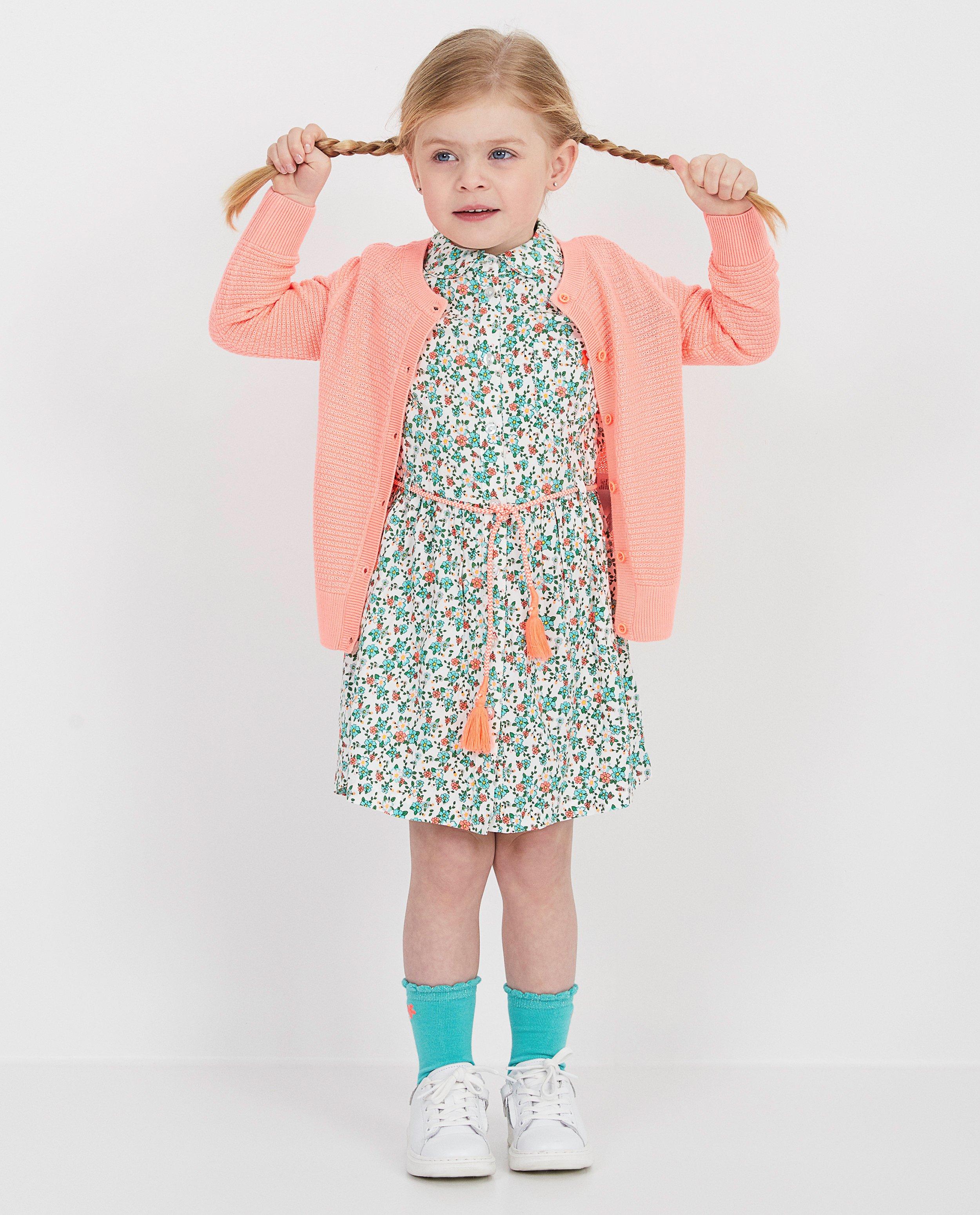 Roze cardigan Heidi - van fijne brei - Heidi