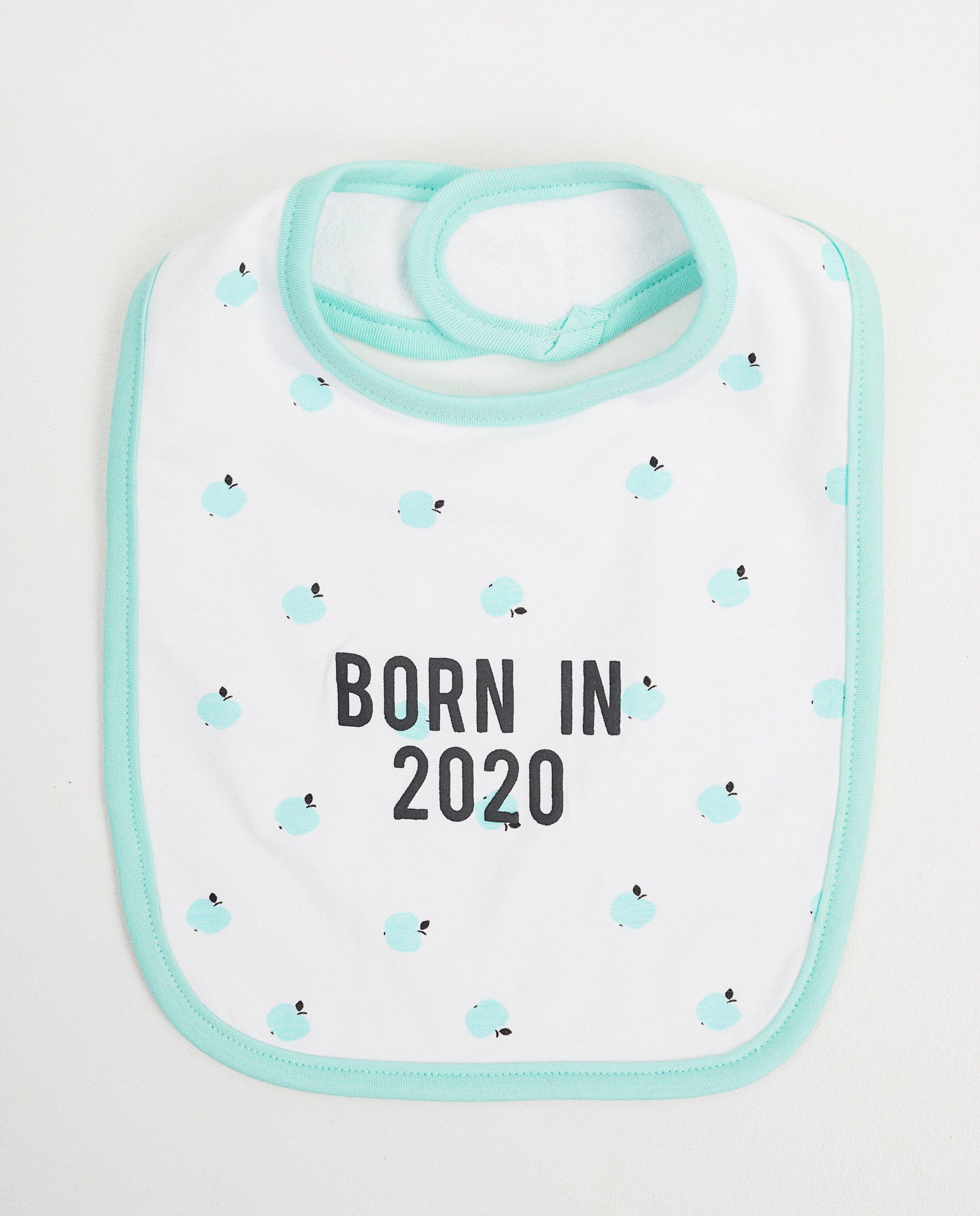 Bavoir blanc avec une inscription - My First - Cuddles and Smiles