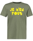 T-shirts - Groen shirt met opschrift BESTies