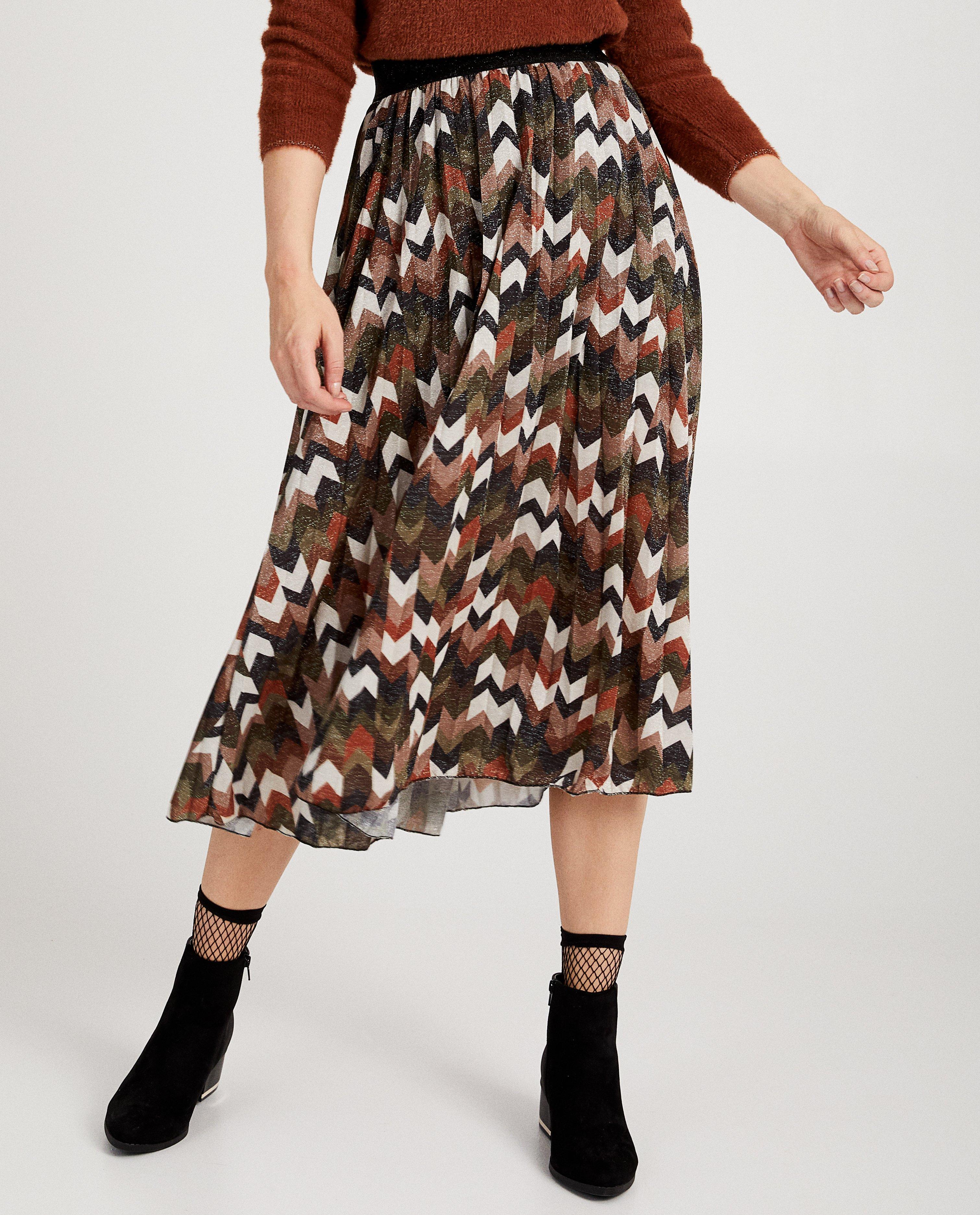 Rokken - Glitter rok met plissé Ella Italia