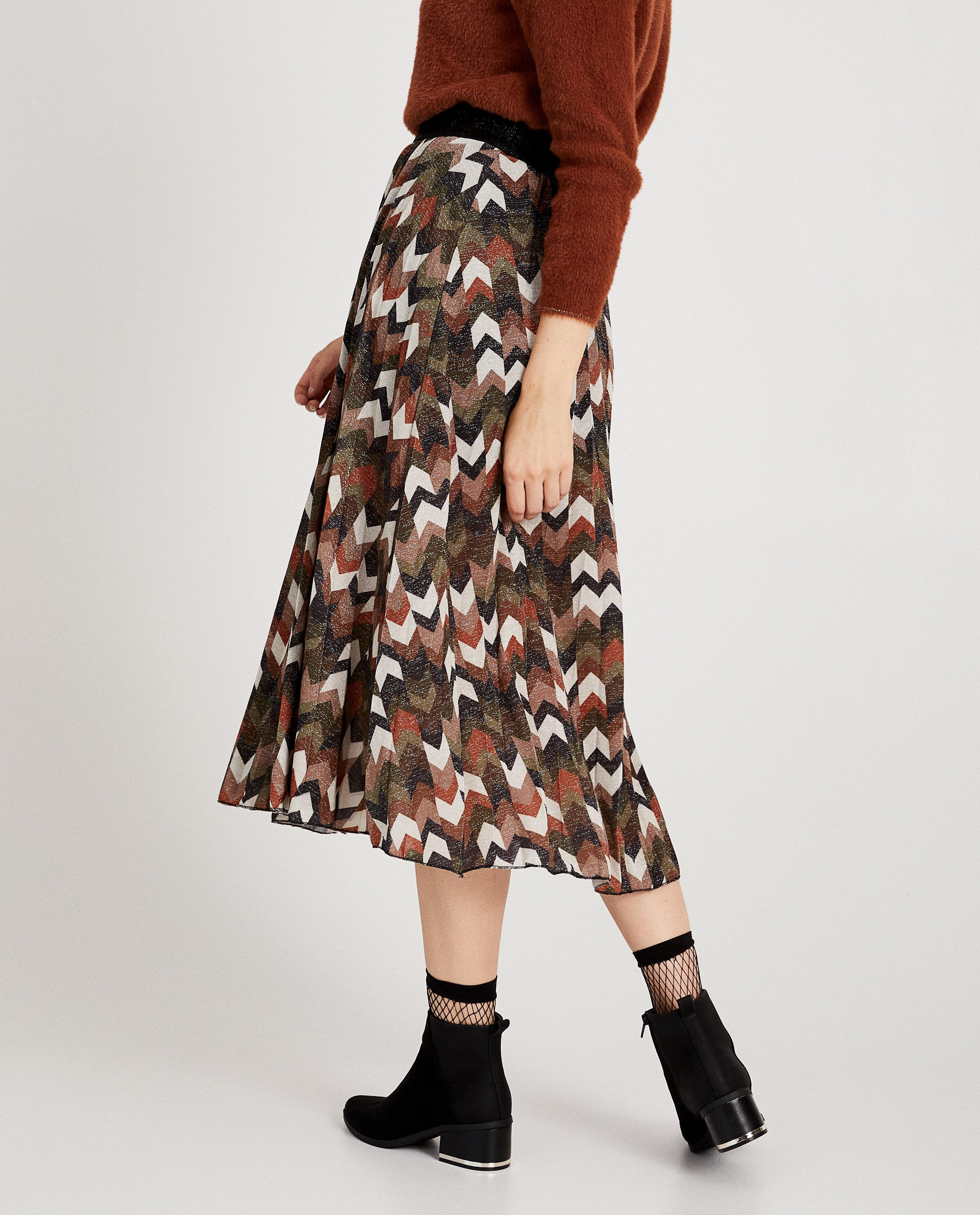 Rokken - Glitter rok met plissé Ella Italia