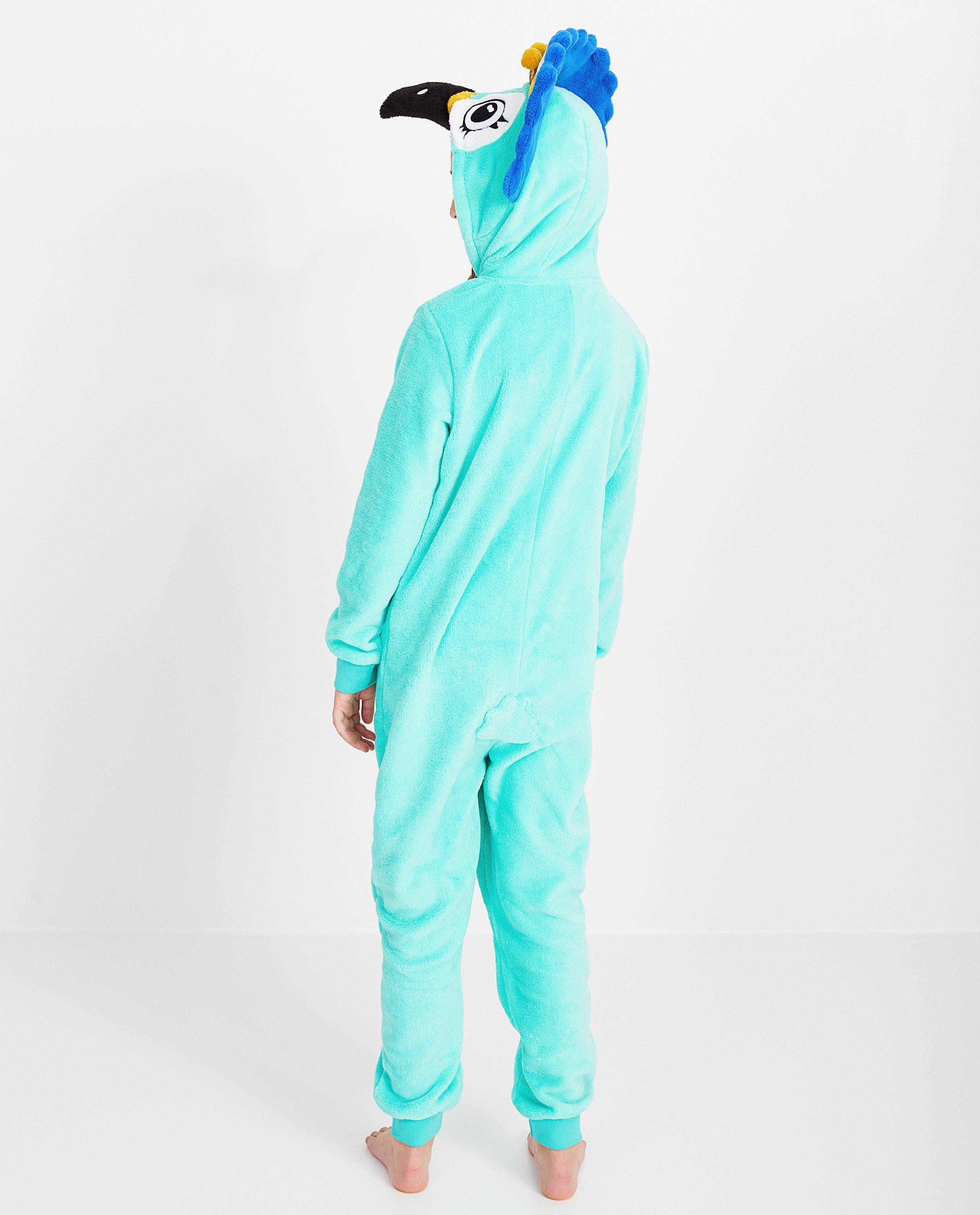 Nachtkleding - Groene vogel onesie