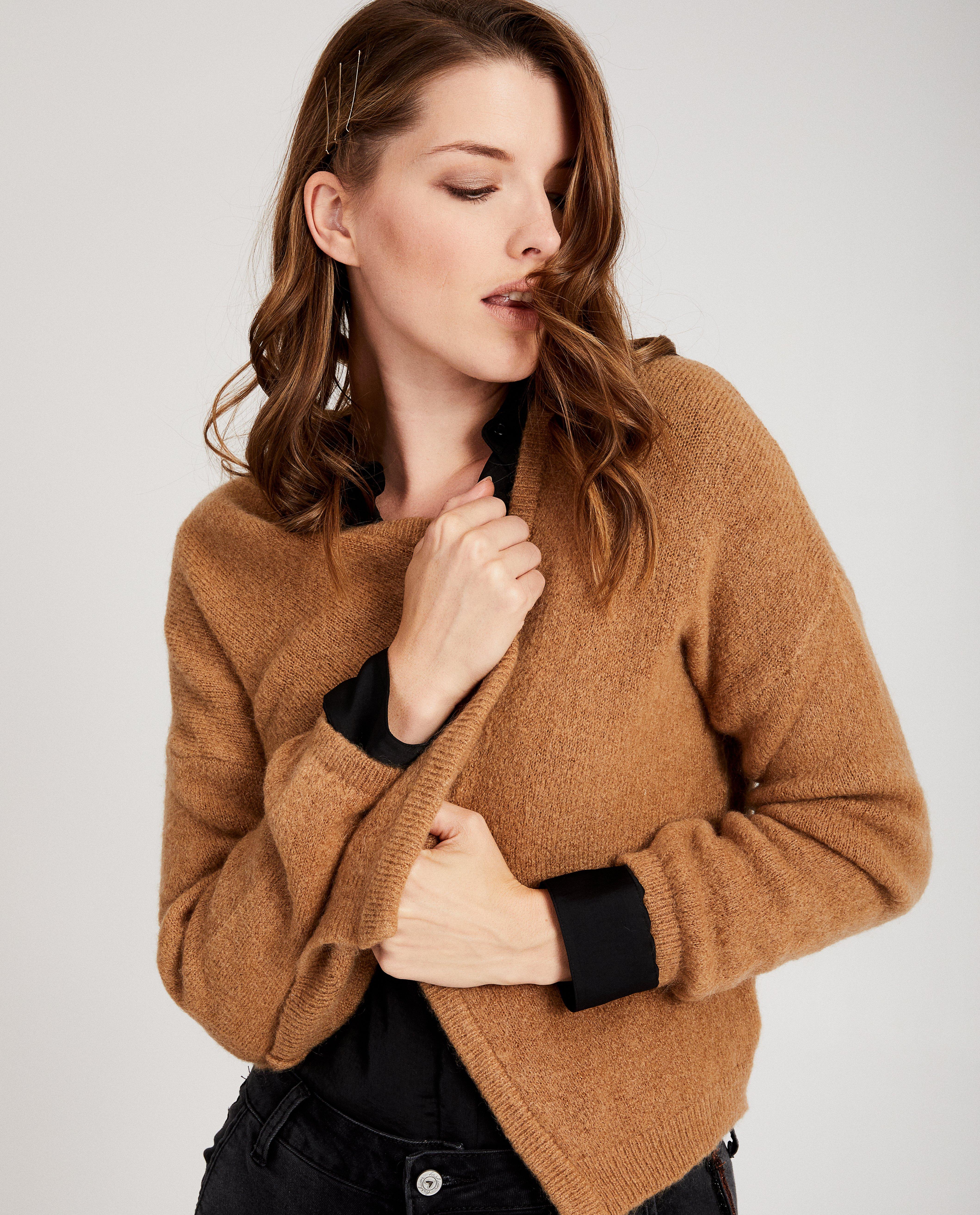 Cardigans - Pull brun clair Ella Italia