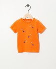 T-shirt orange - oiseau - Cuddles and Smiles