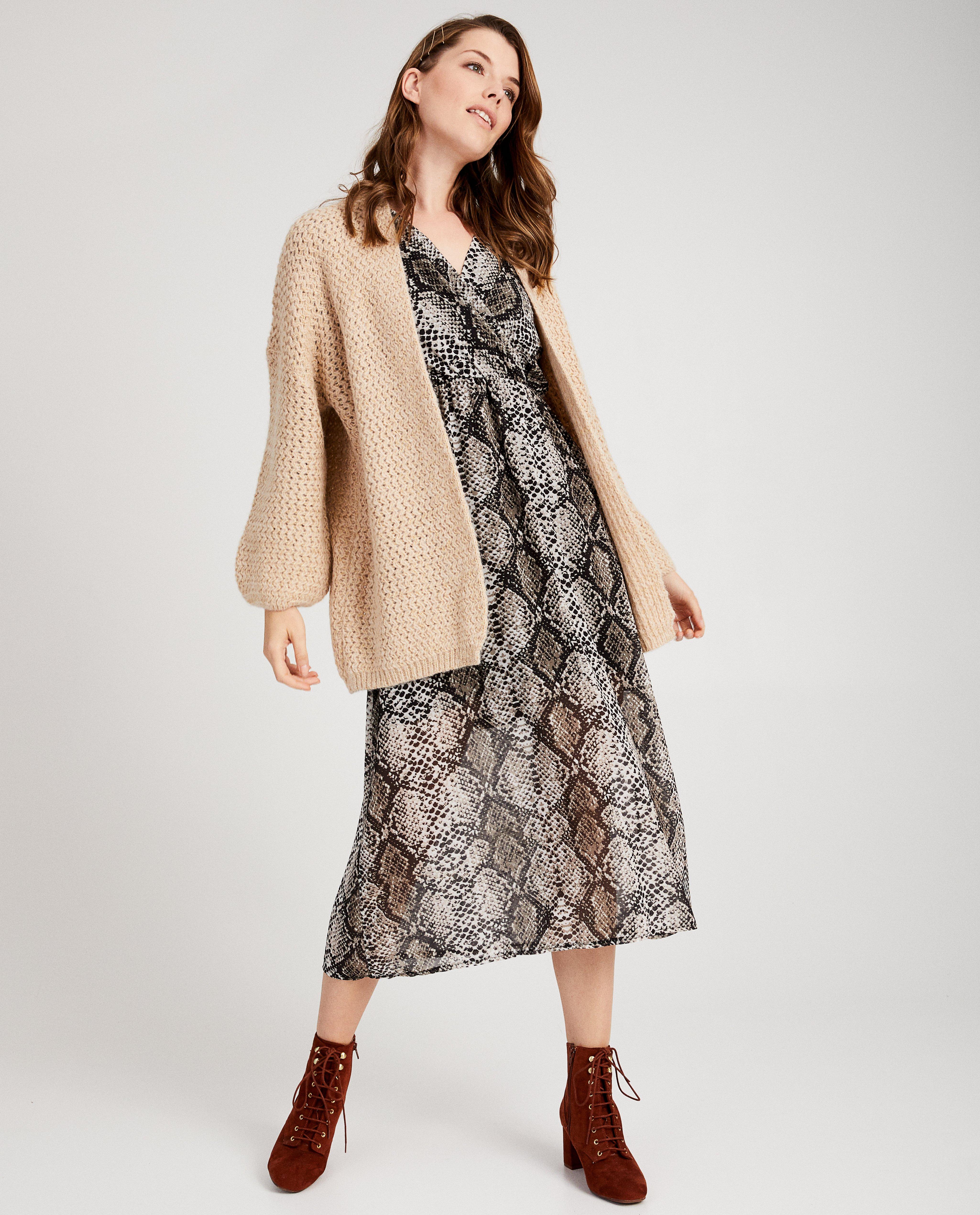 Cardigan beige Ella Italia - à paillettes - Ella Italia