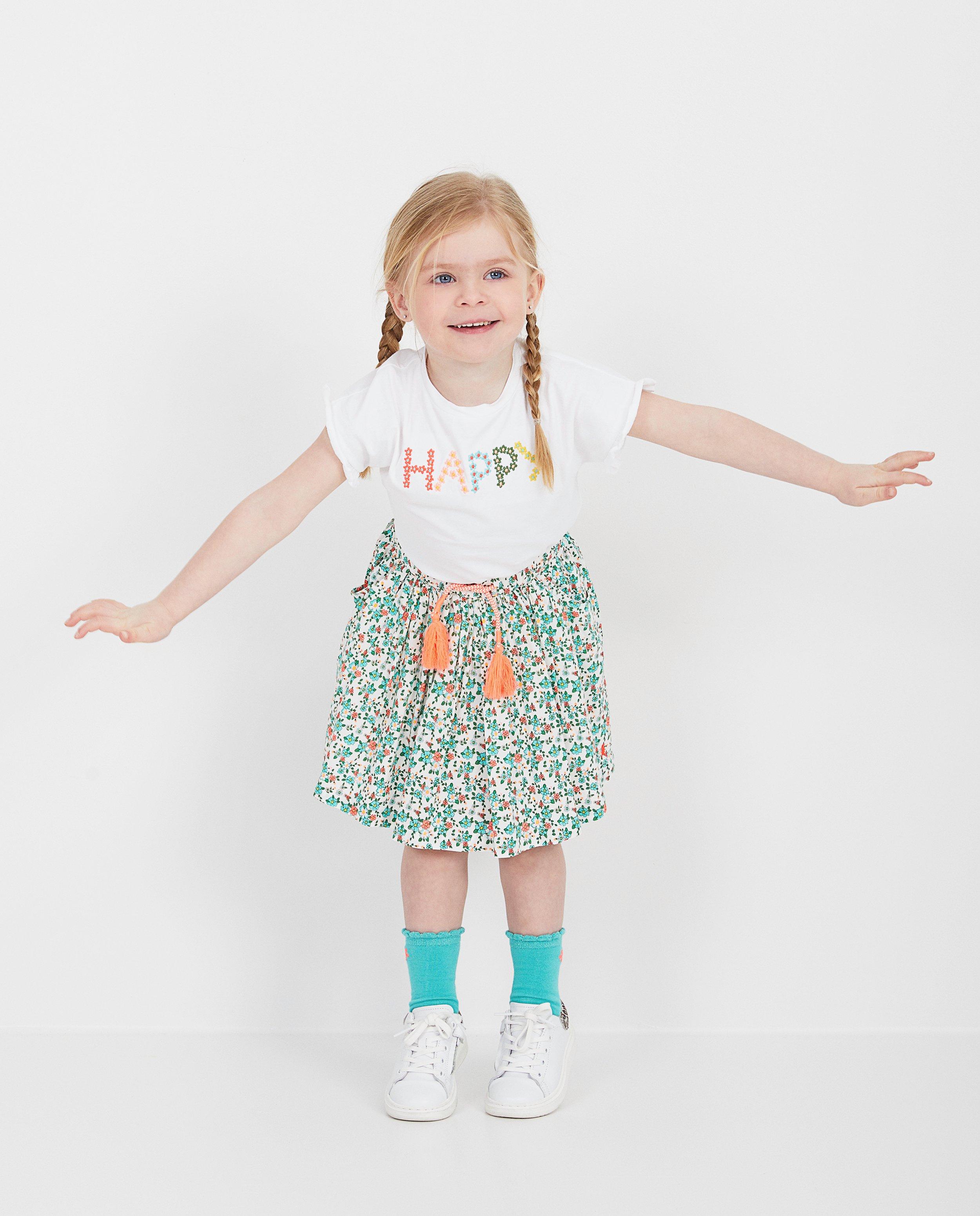 Witte rok met bloemenprint Heidi - allover - Heidi