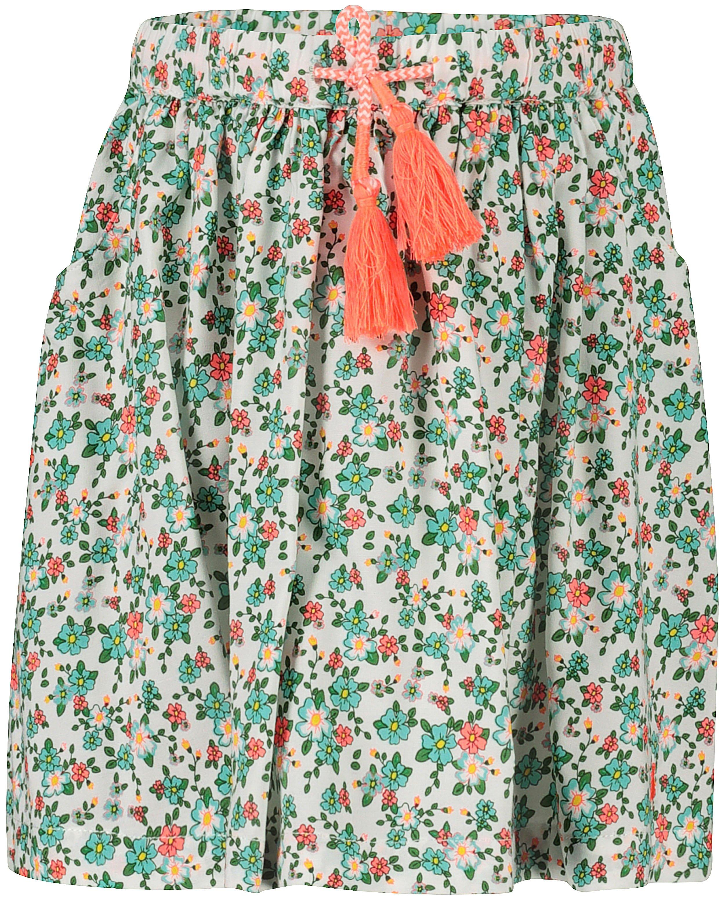 Rokken - Witte rok met bloemenprint Heidi