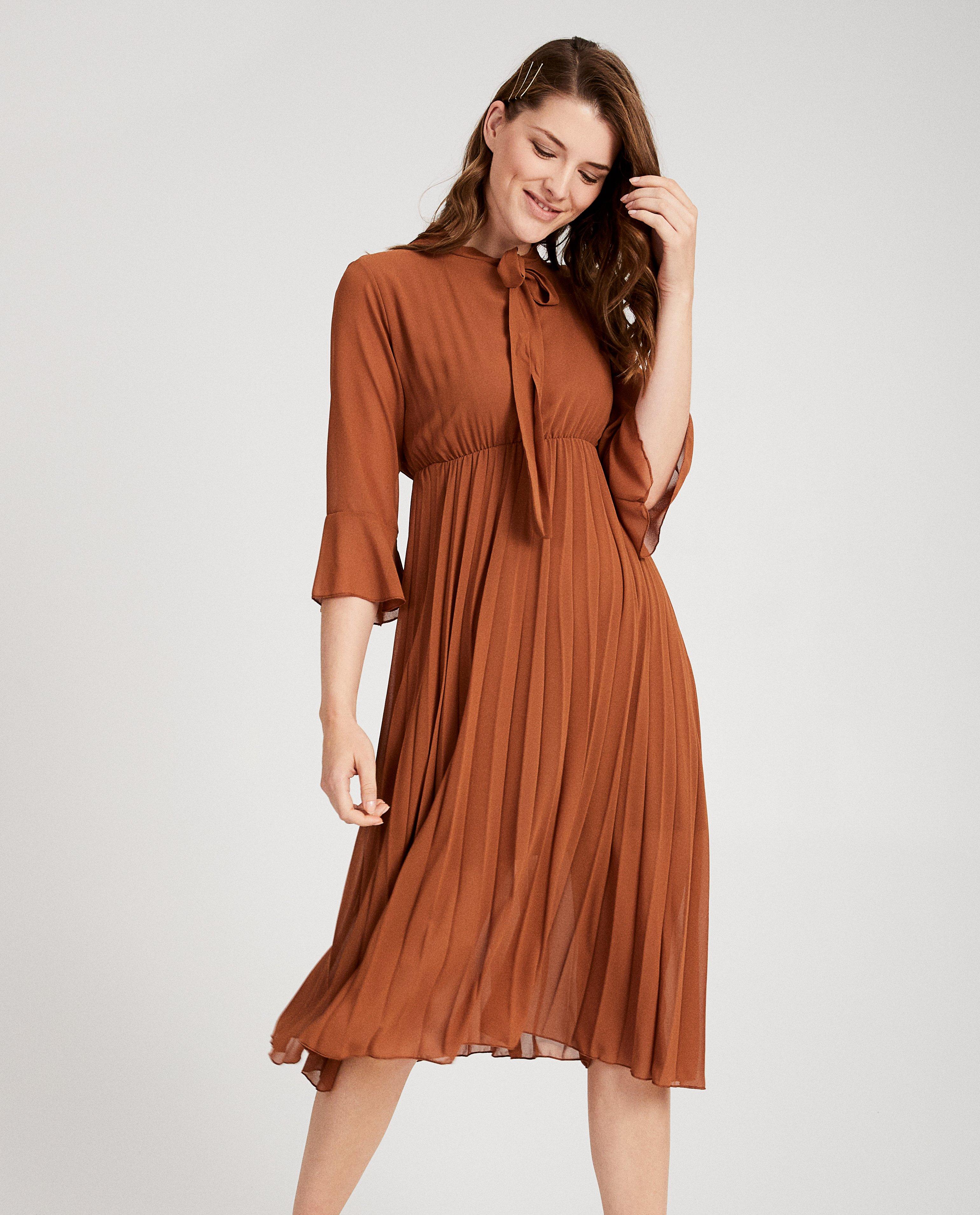 Cognac maxi-jurk Ella Italia - Product Detail - lichtbruin - afbeelding nummer 2