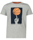 T-shirts - Grijs T-shirt basketbal