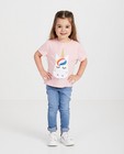 Roze verjaardag T-shirt met print - eenhoorn - Milla Star