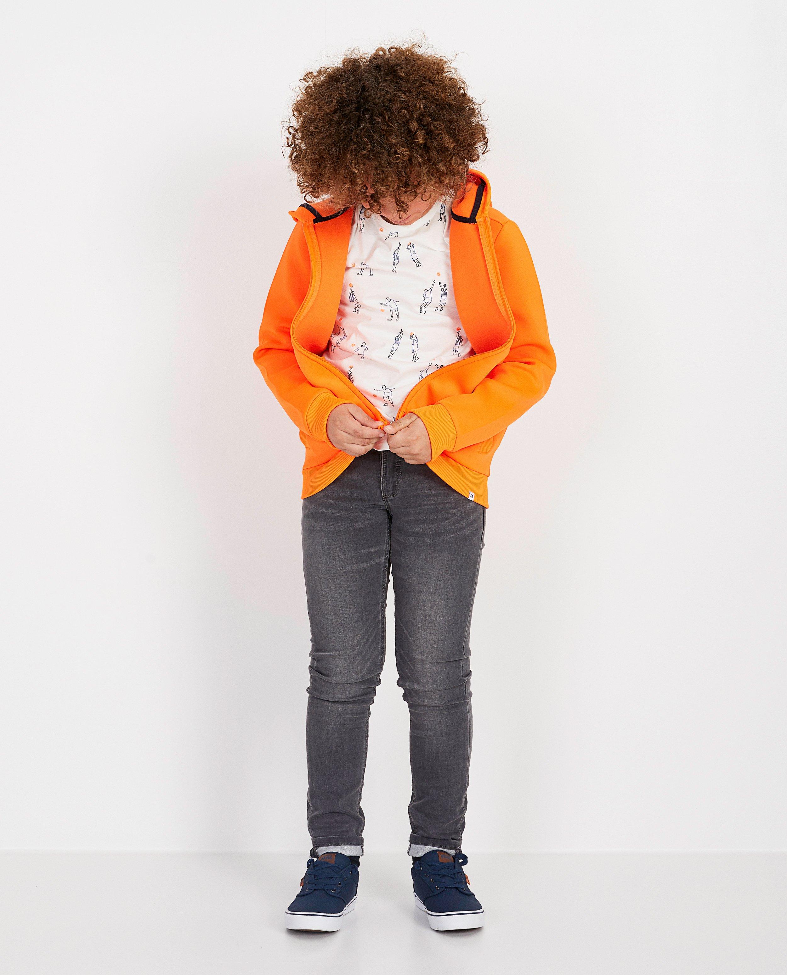 Fluo-oranje vest - met kap - Fish & Chips